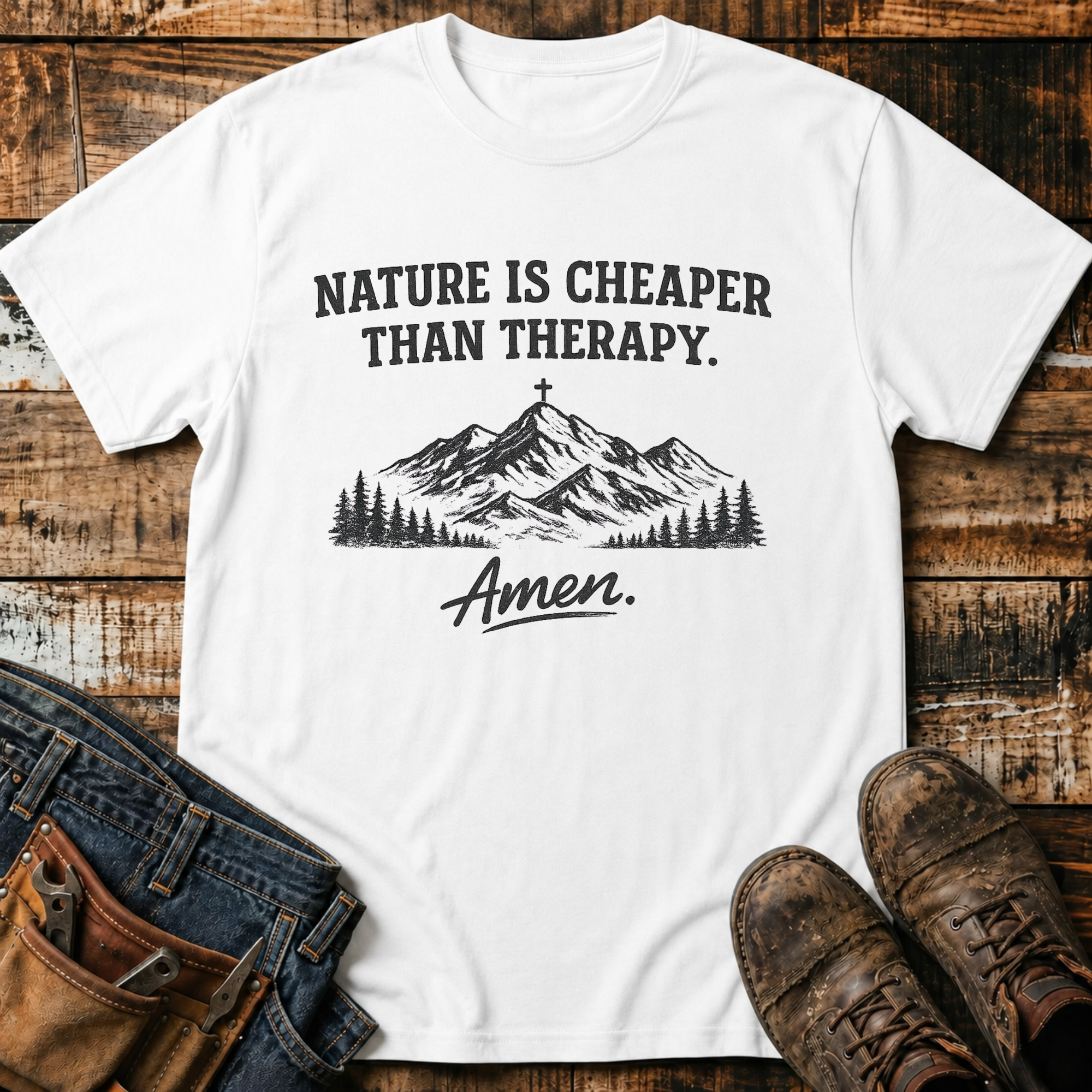 Nature Is Cheaper Than Therapy T-Shirt