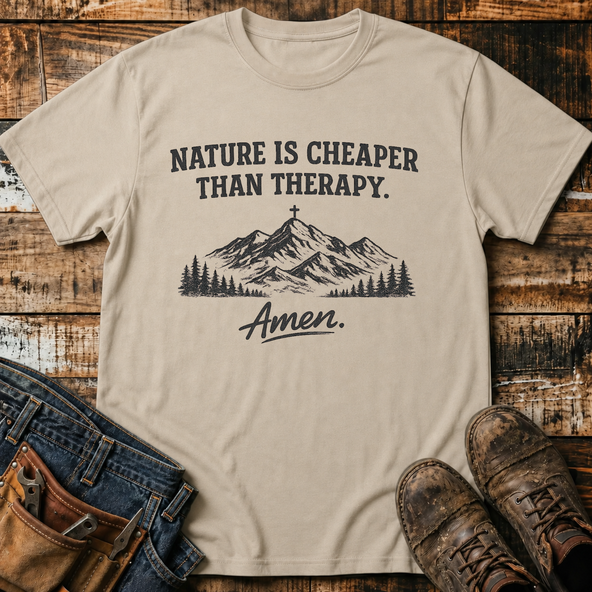 Nature Is Cheaper Than Therapy T-Shirt