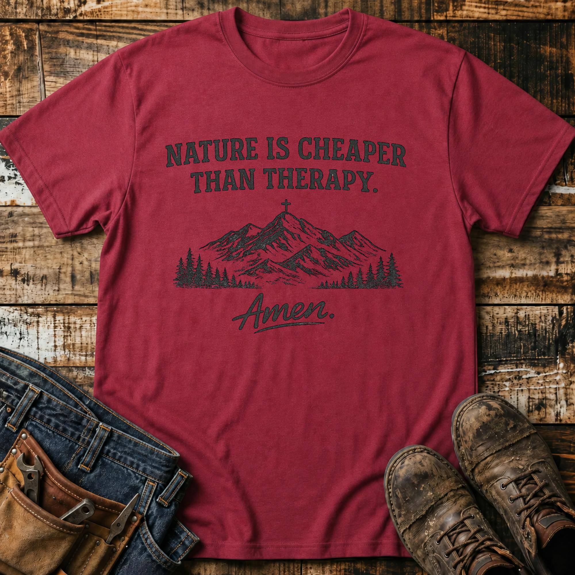 Nature Is Cheaper Than Therapy T-Shirt