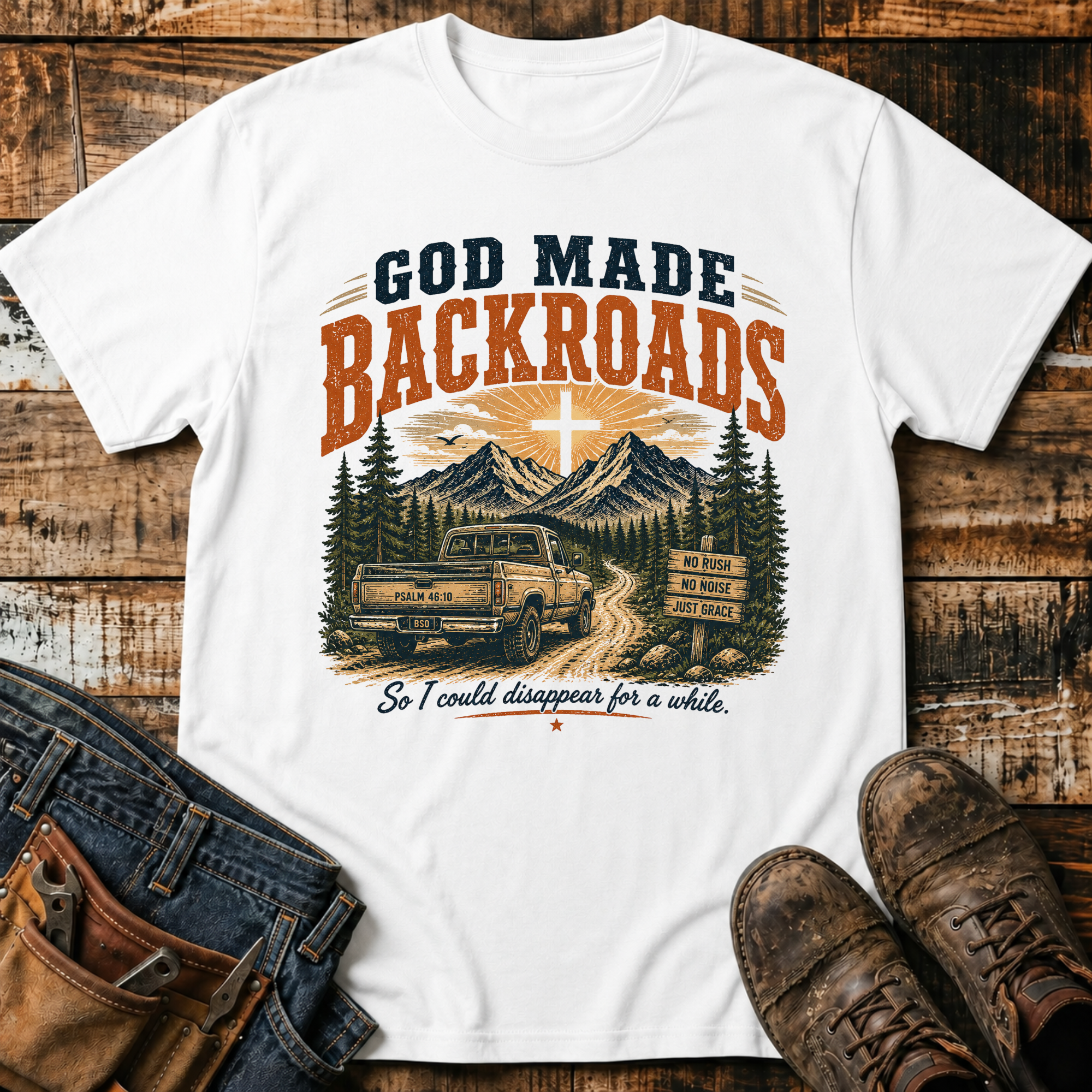God Made Backroads T-Shirt