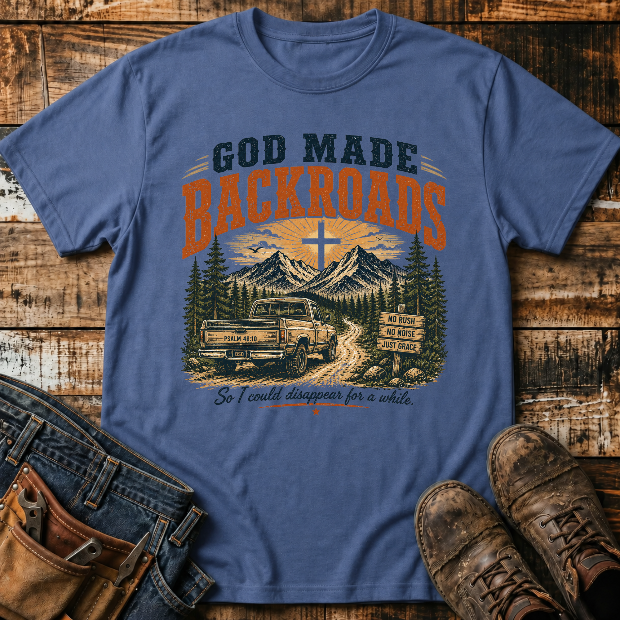 God Made Backroads T-Shirt