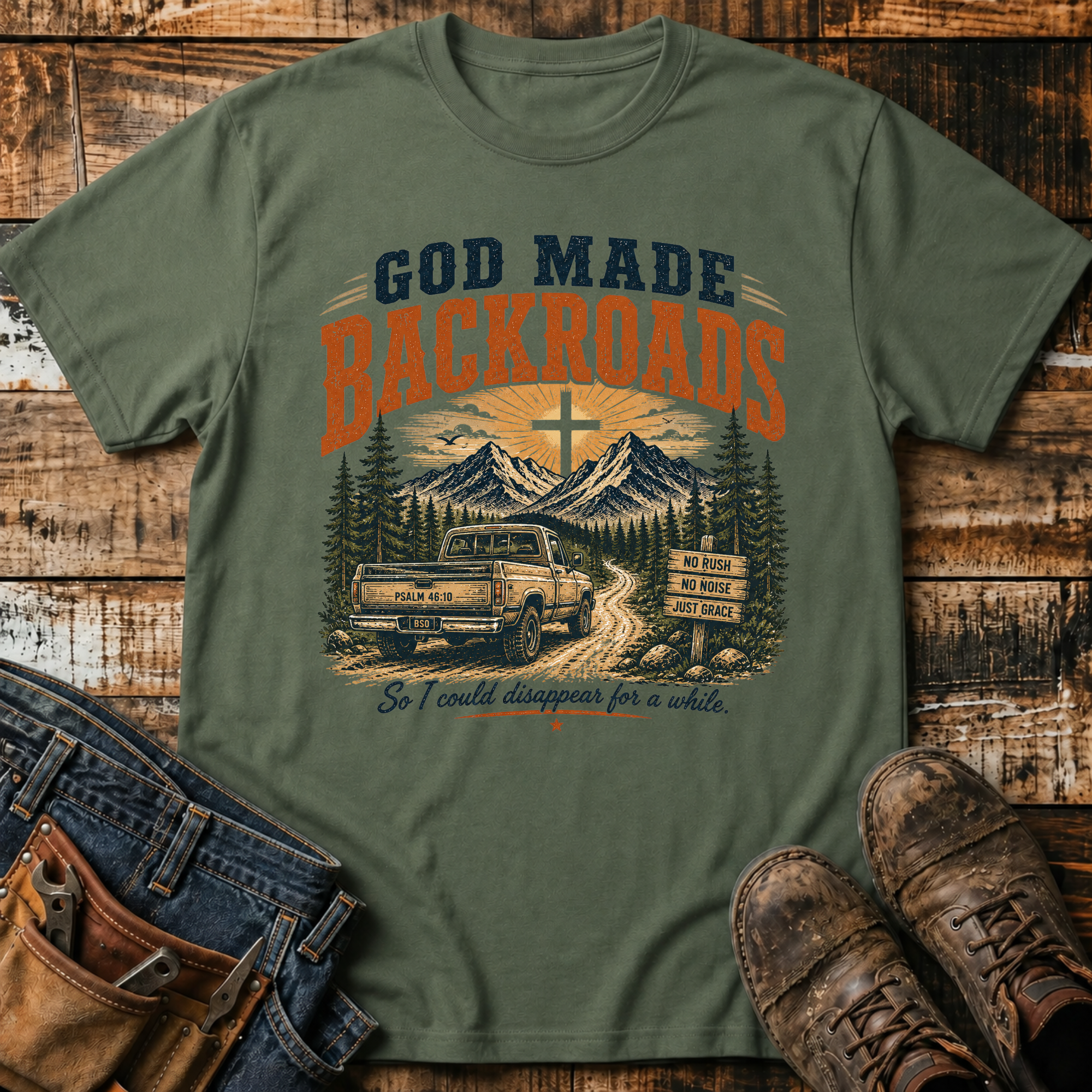 God Made Backroads T-Shirt