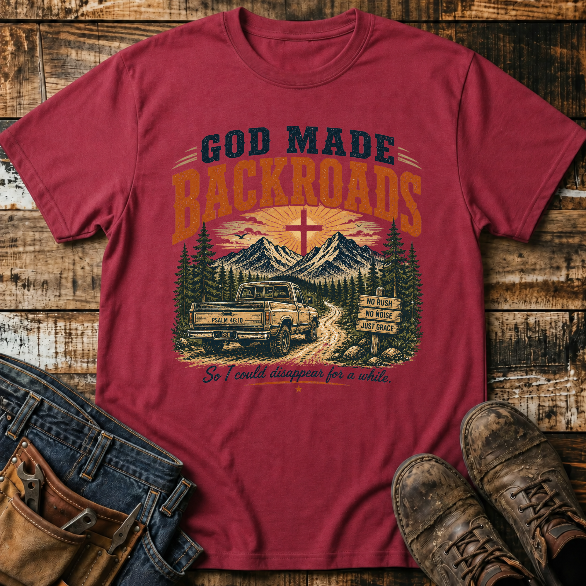 God Made Backroads T-Shirt