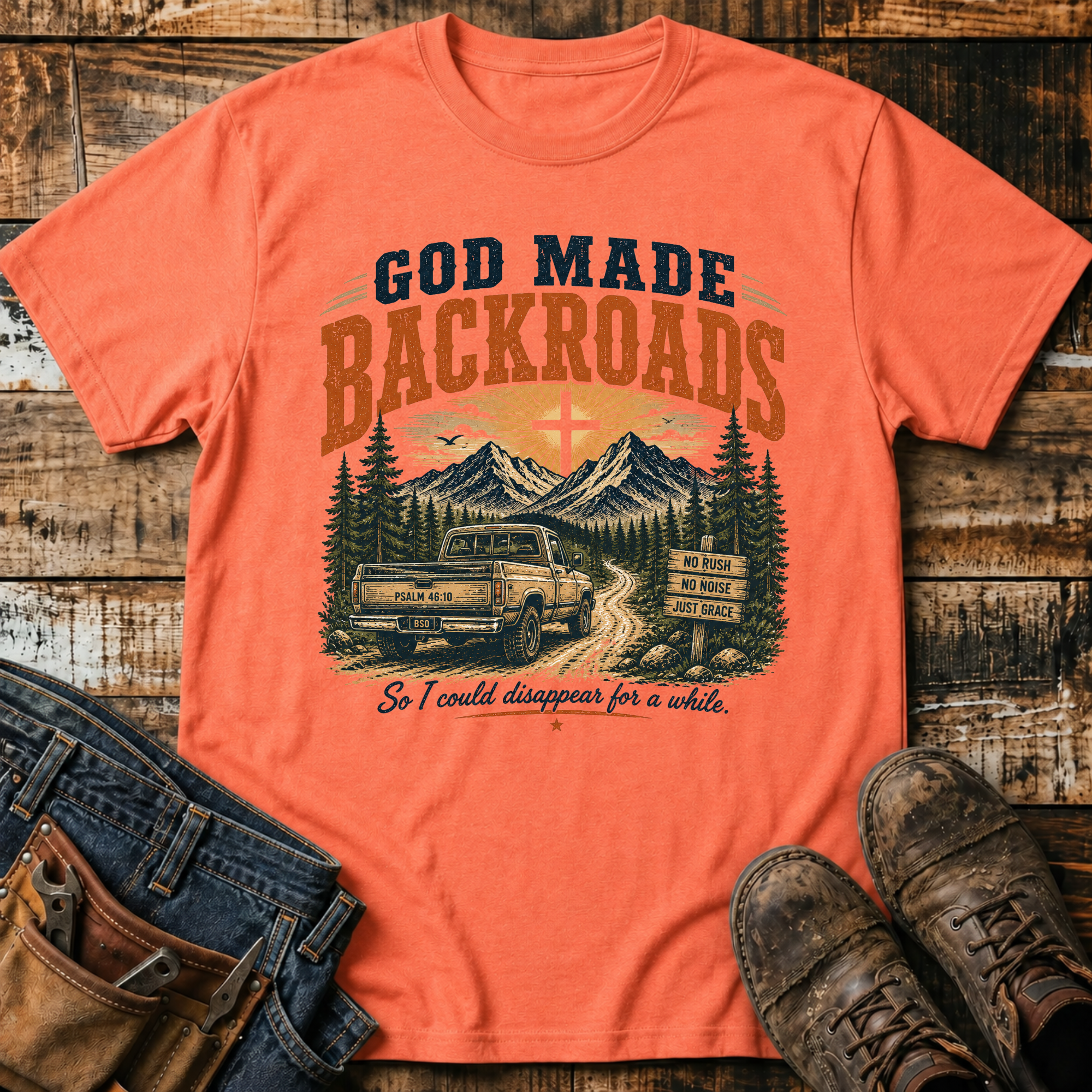 God Made Backroads T-Shirt