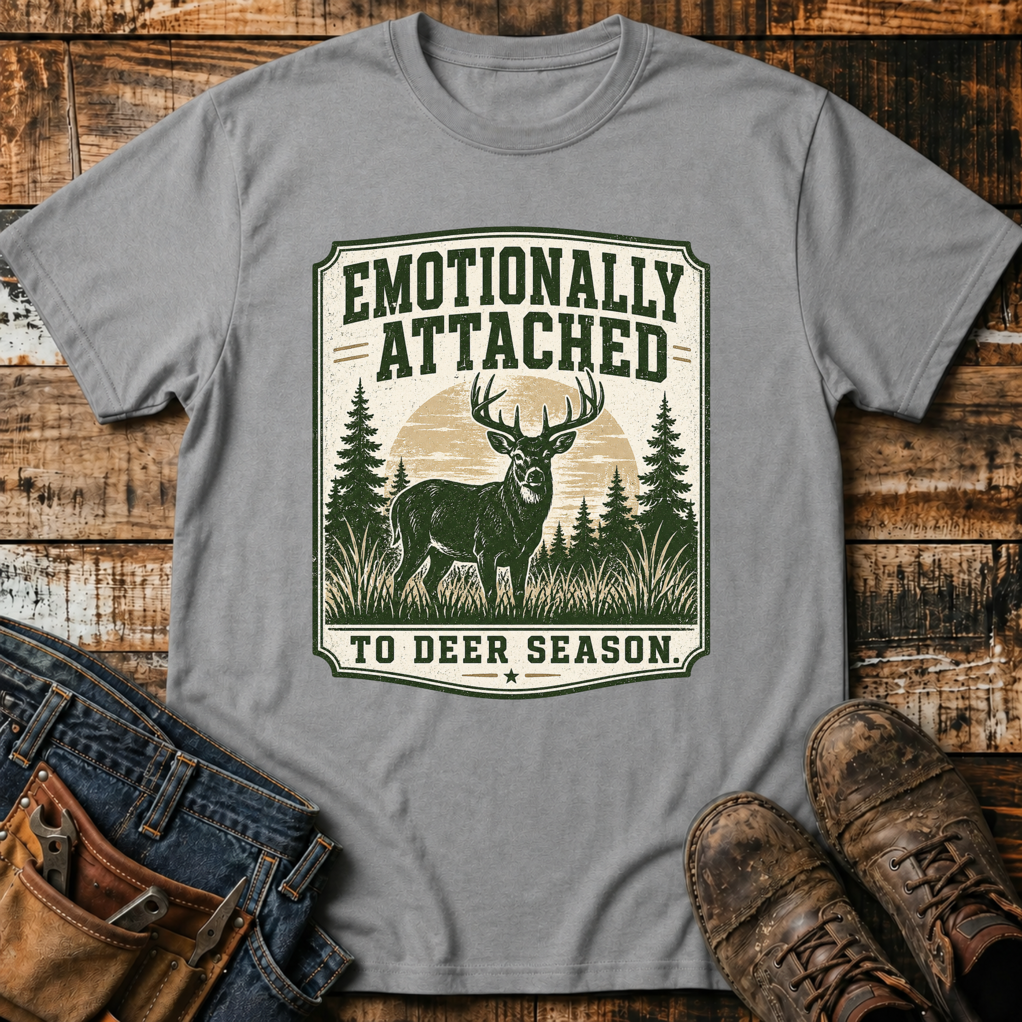 Emotionally Attached to Deer Season T-Shirt