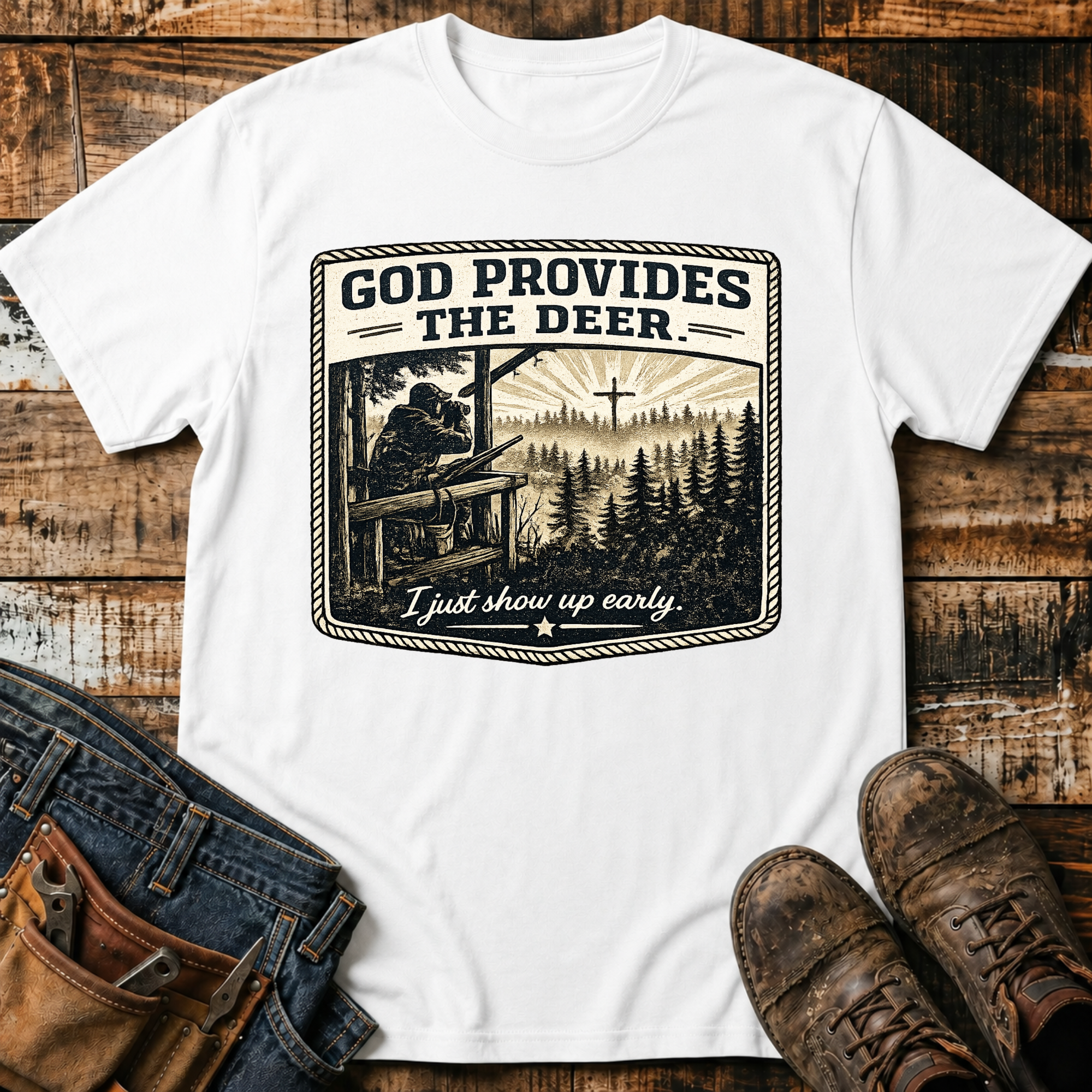 God Provides the Deer T-Shirt