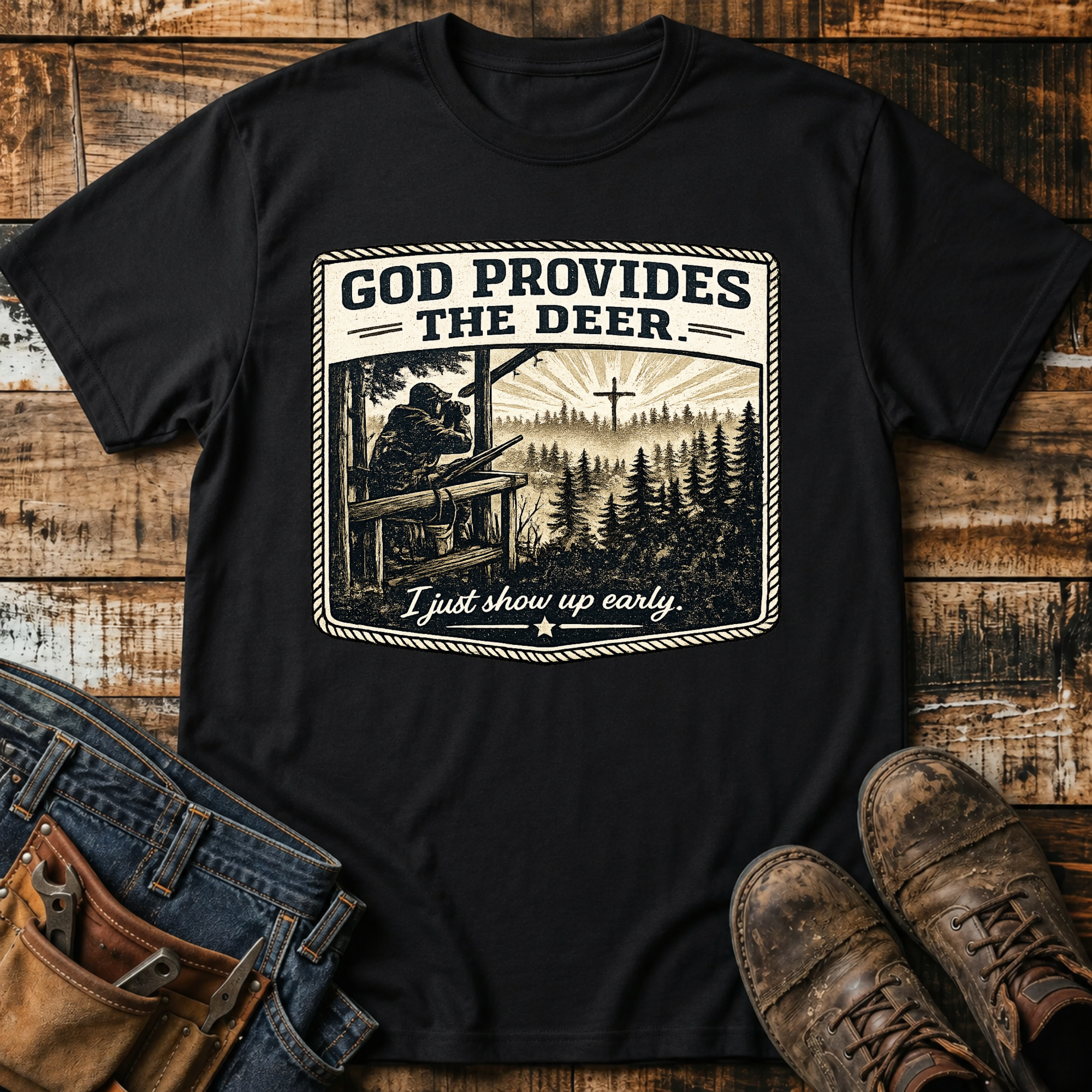 God Provides the Deer T-Shirt