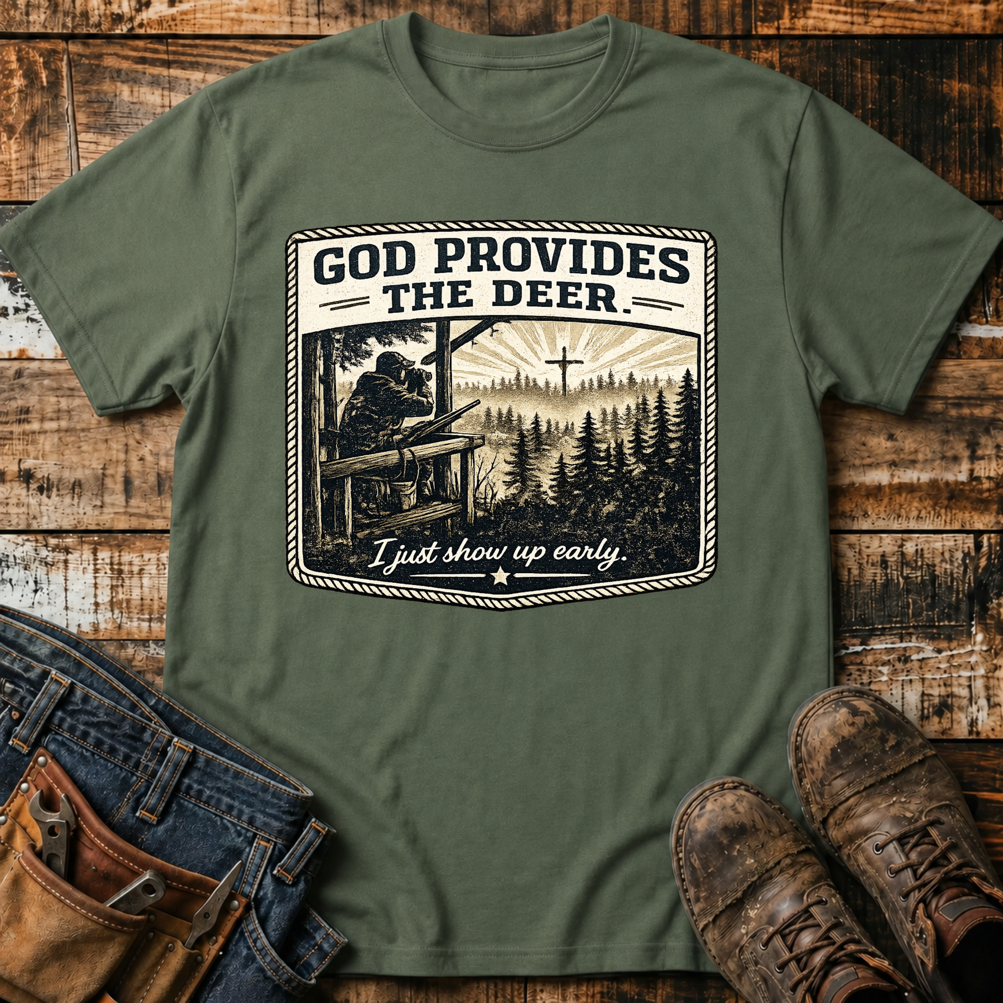 God Provides the Deer T-Shirt