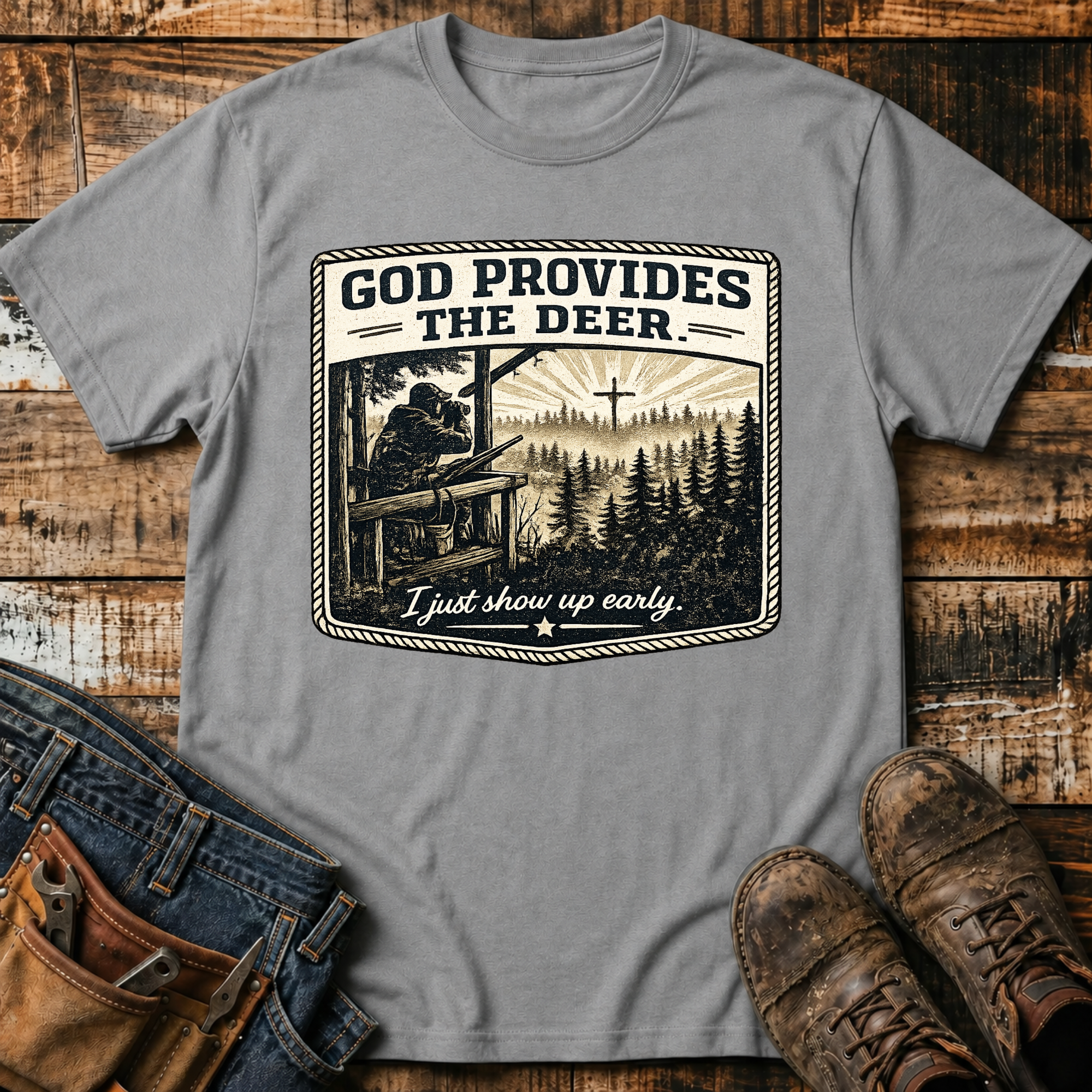 God Provides the Deer T-Shirt