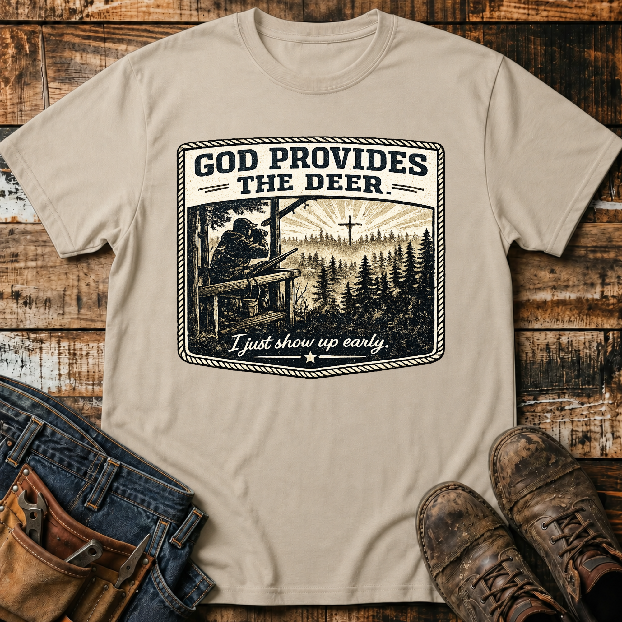 God Provides the Deer T-Shirt