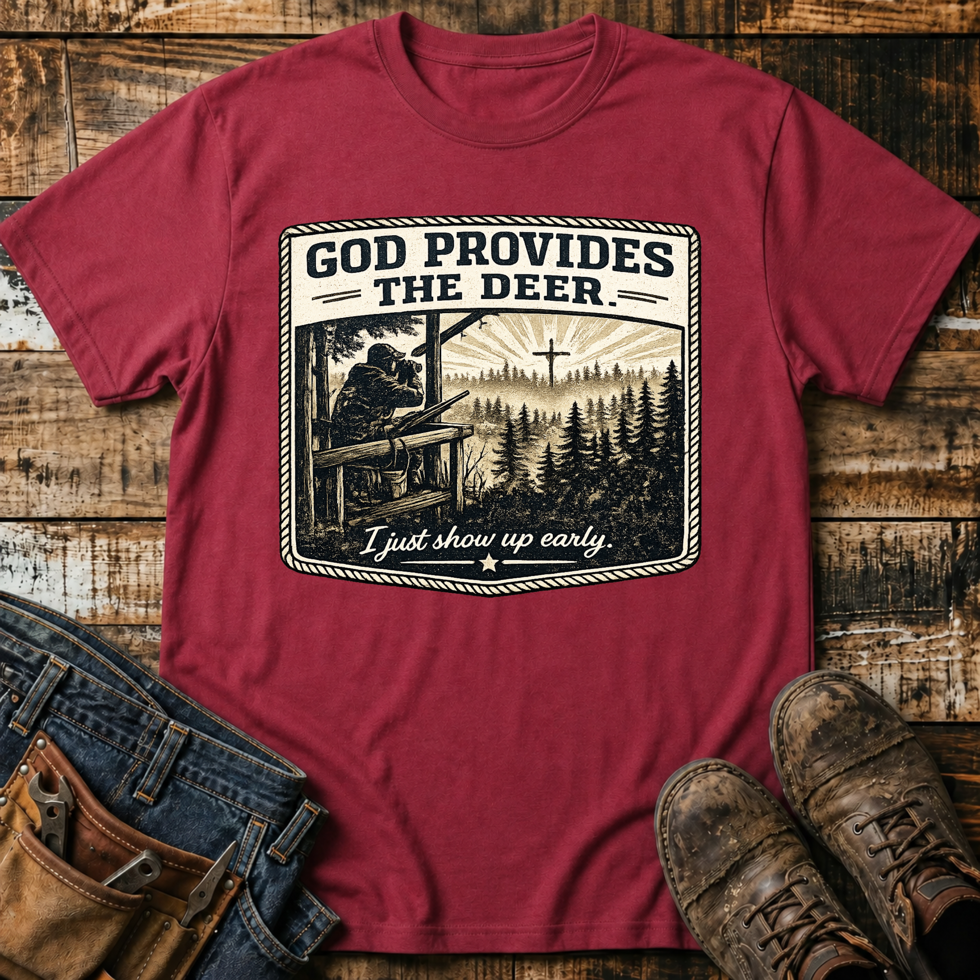 God Provides the Deer T-Shirt