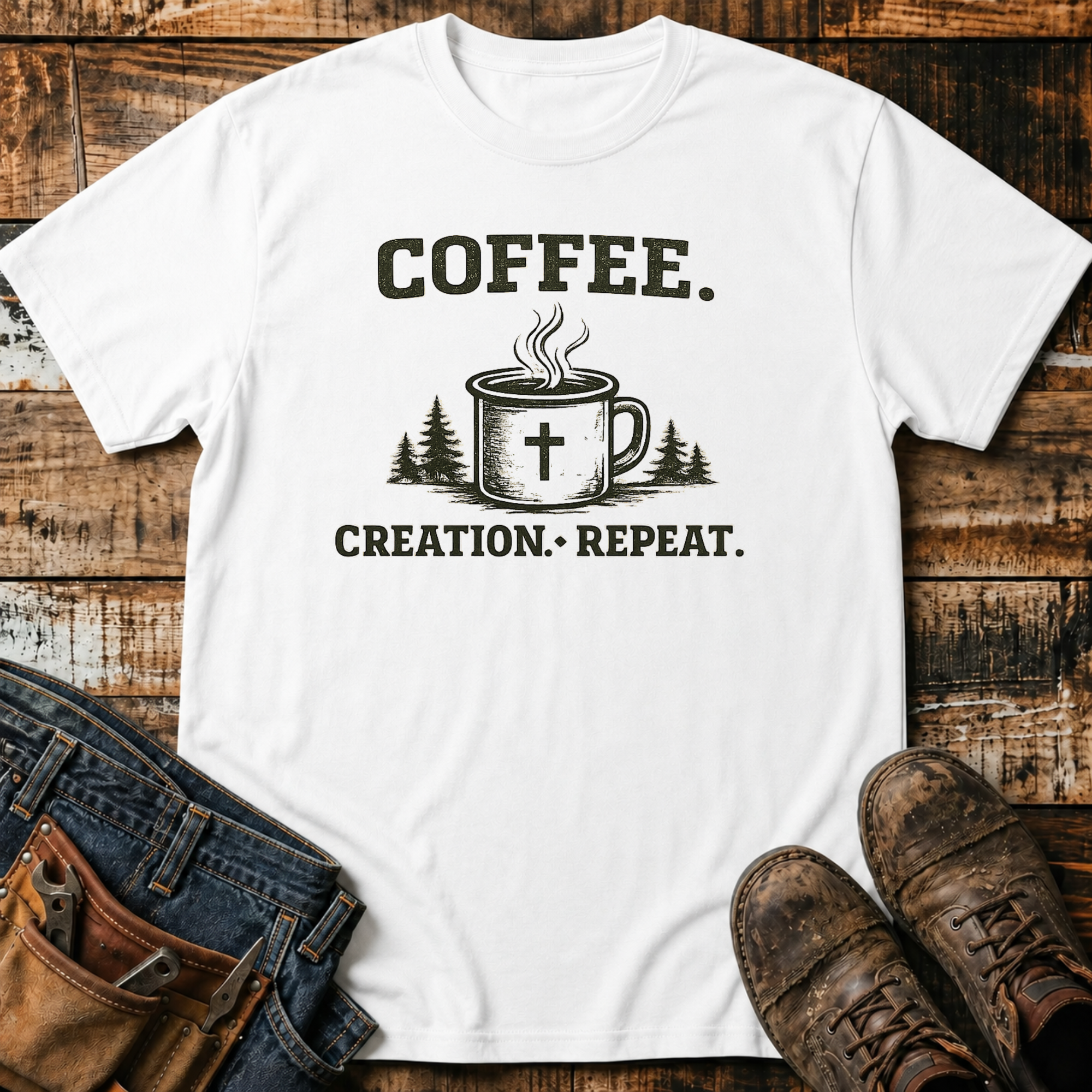Coffee. Creation. Repeat. T-Shirt