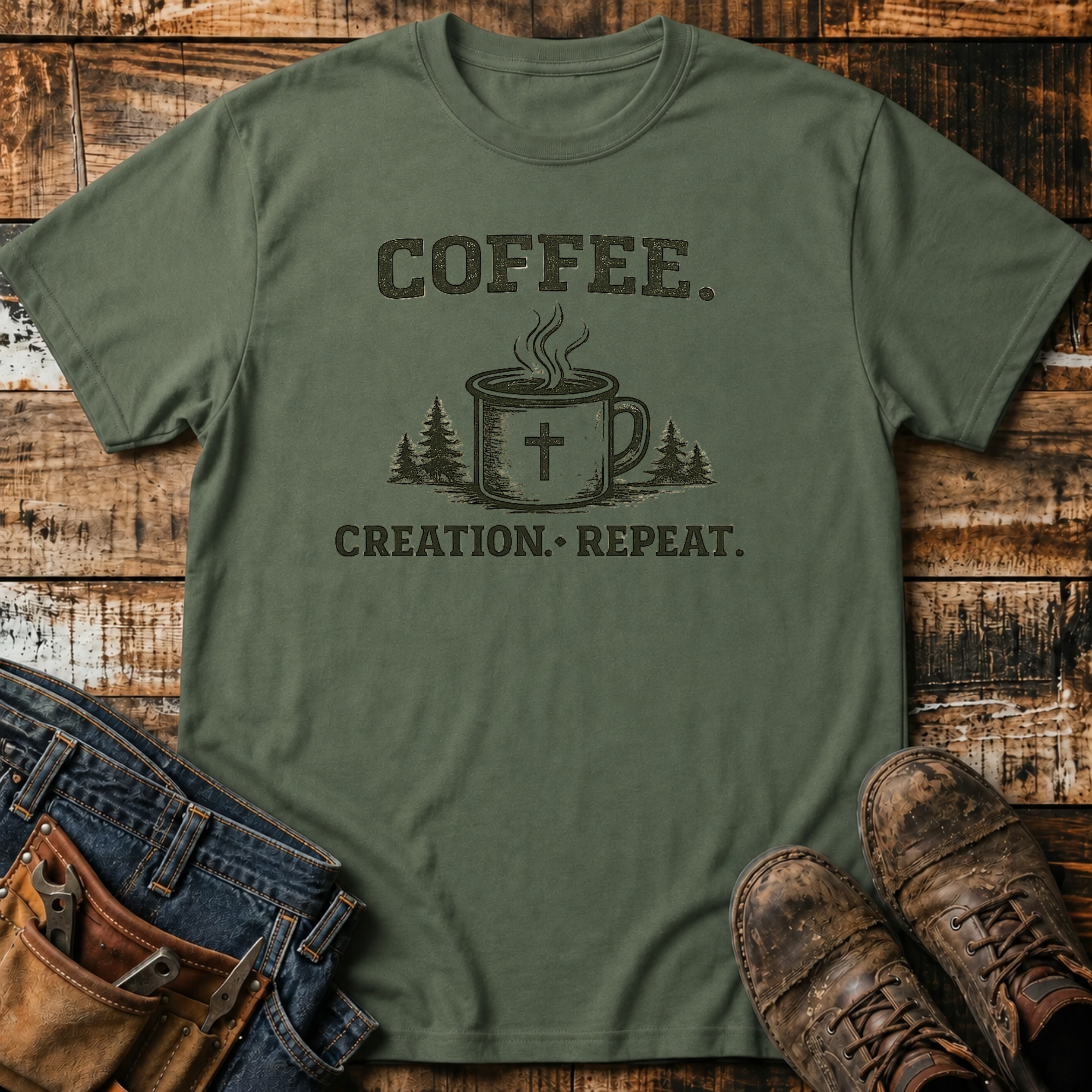 Coffee. Creation. Repeat. T-Shirt