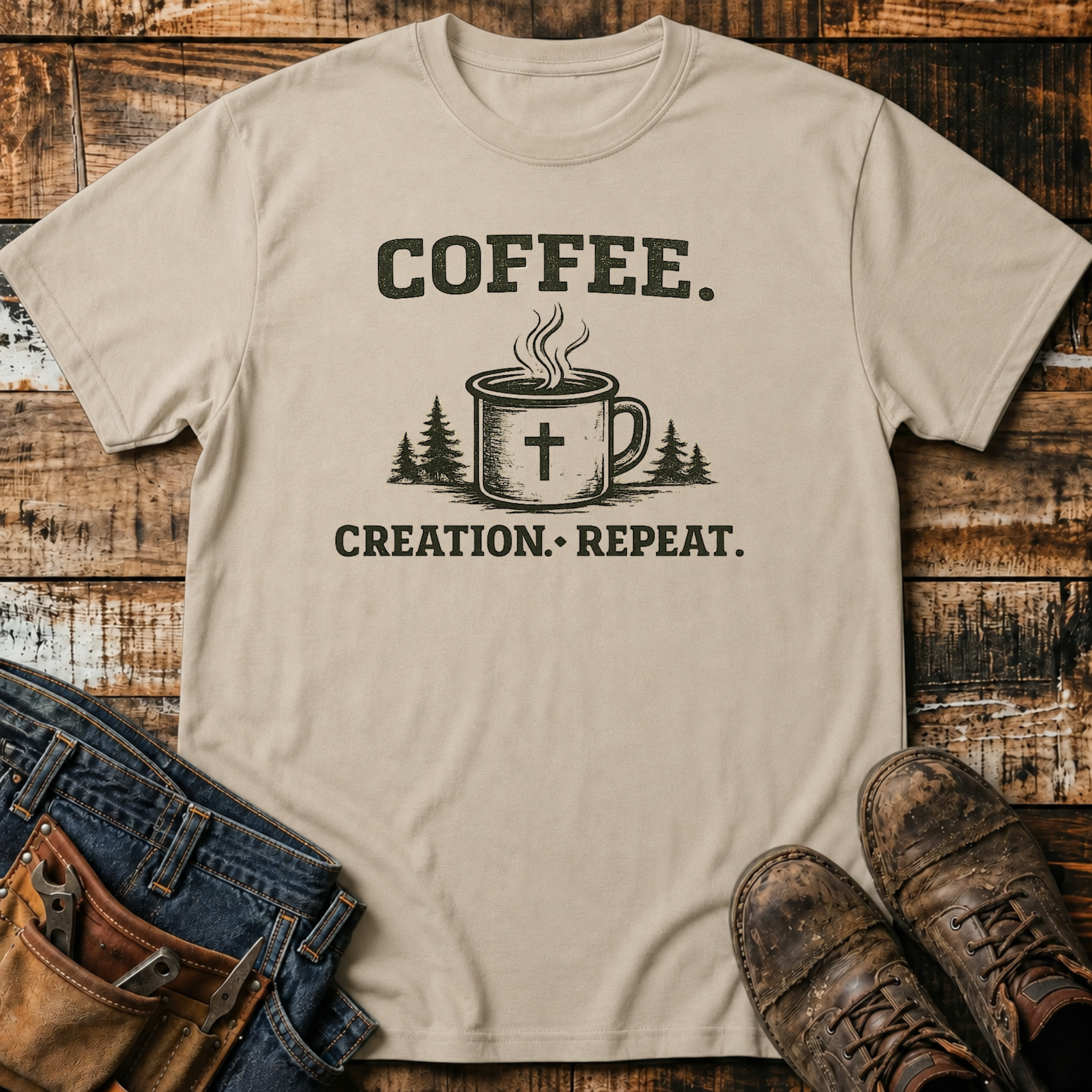 Coffee. Creation. Repeat. T-Shirt