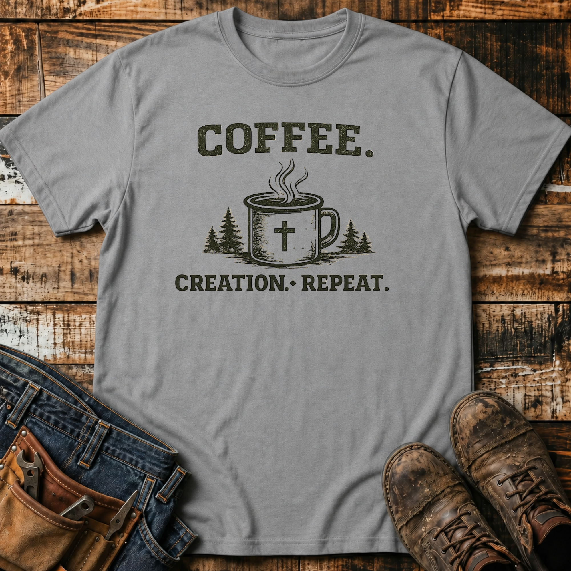 Coffee. Creation. Repeat. T-Shirt