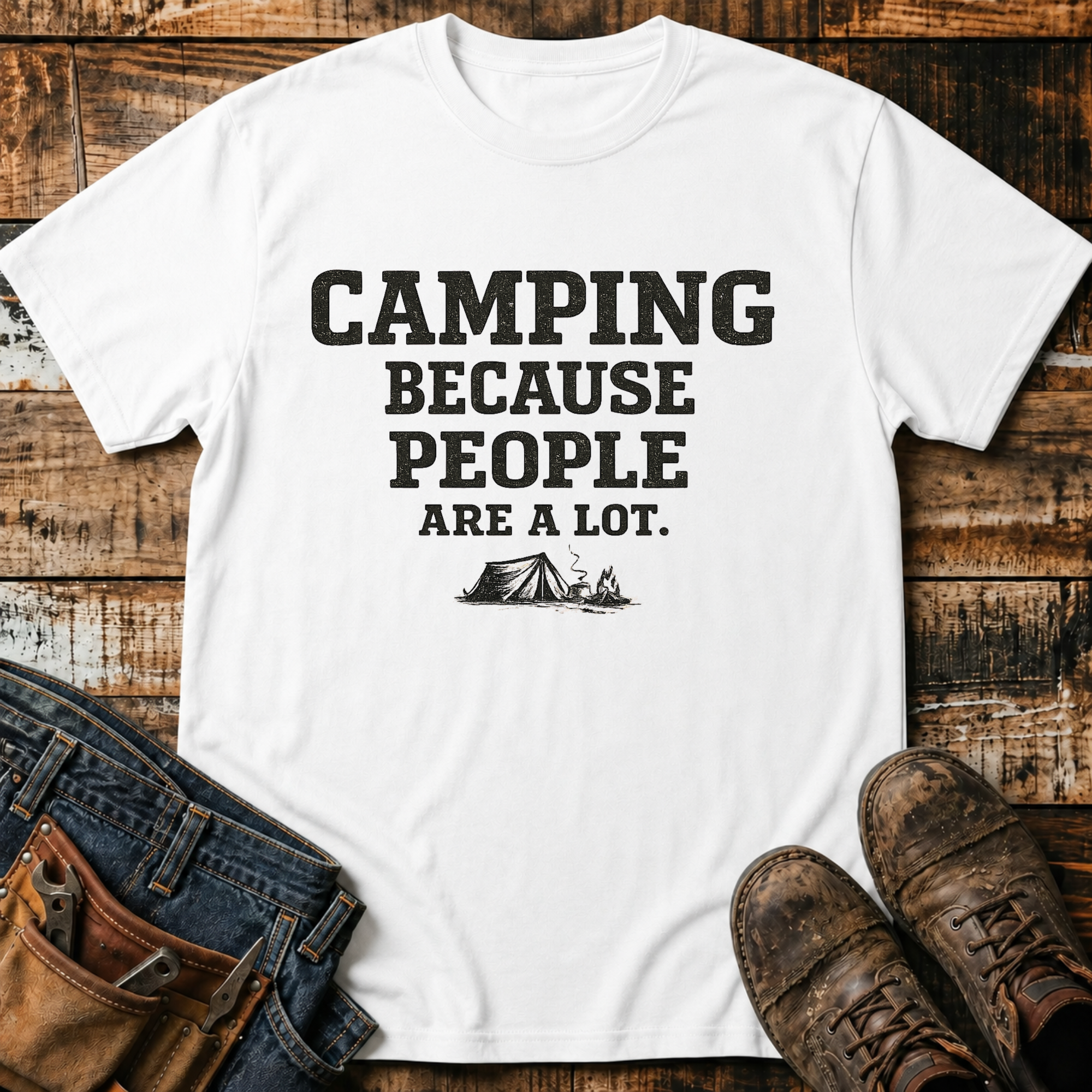 Camping Because People Are A Lot T-Shirt
