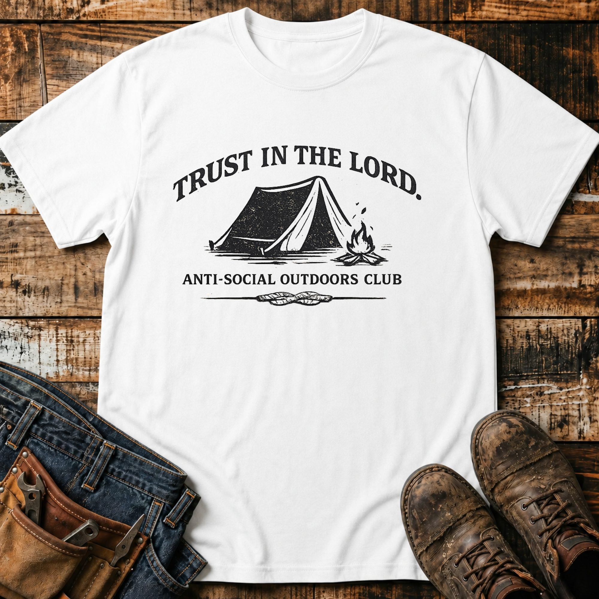Trust In The Lord Camping T-Shirt