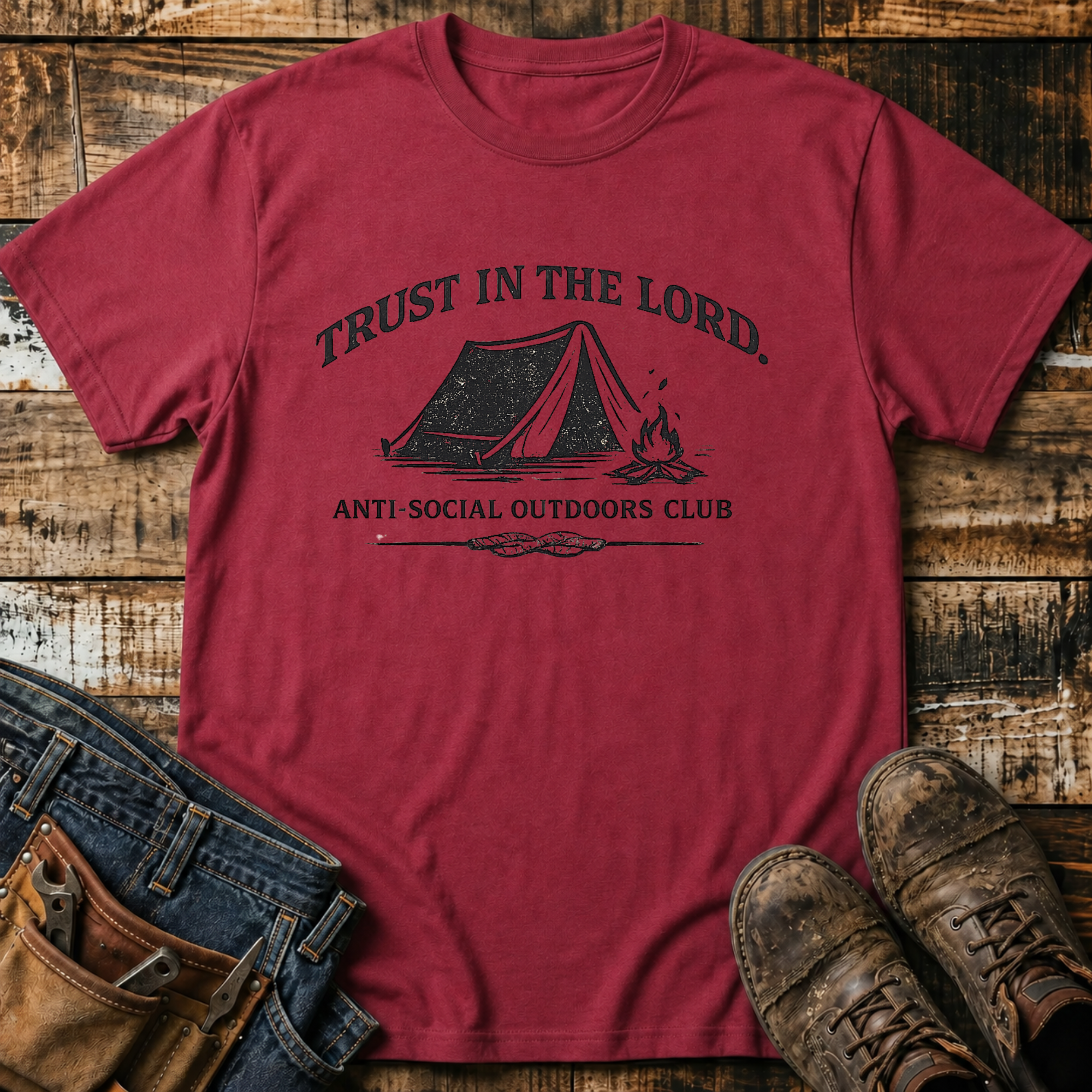 Trust In The Lord Camping T-Shirt