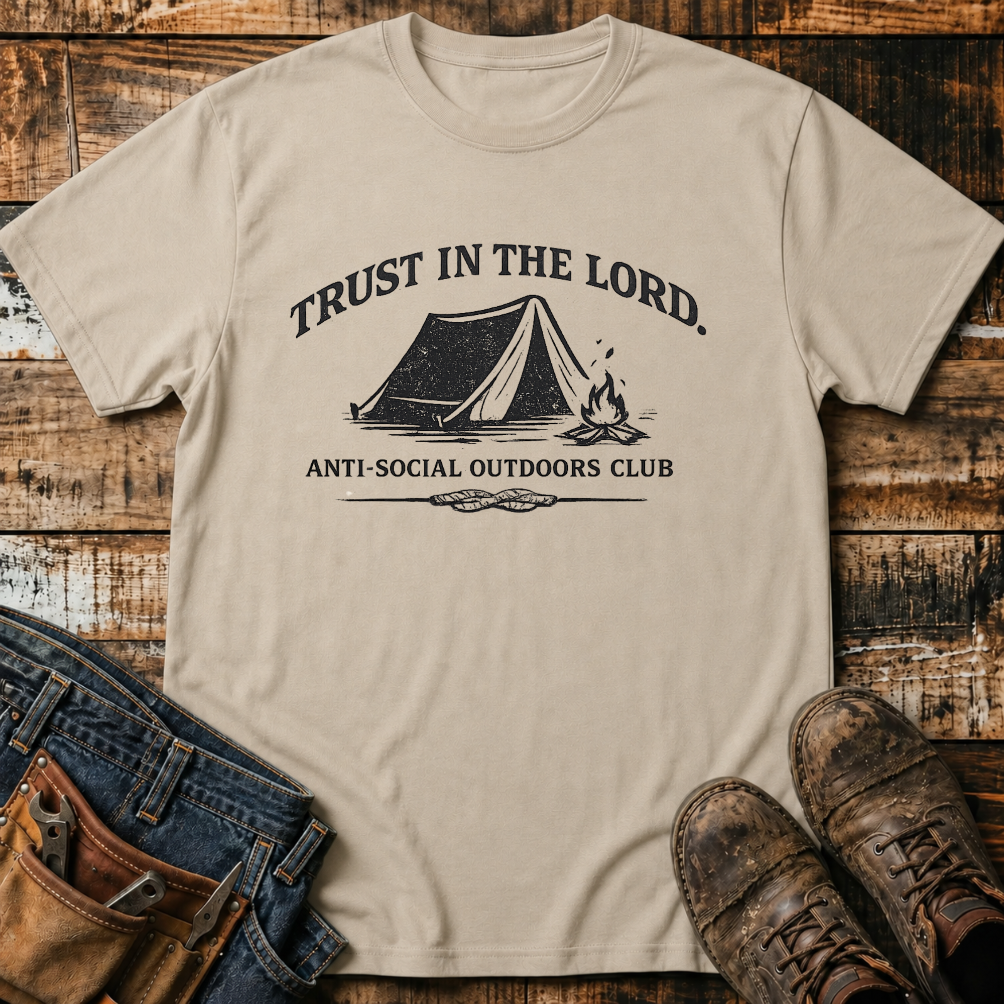 Trust In The Lord Camping T-Shirt