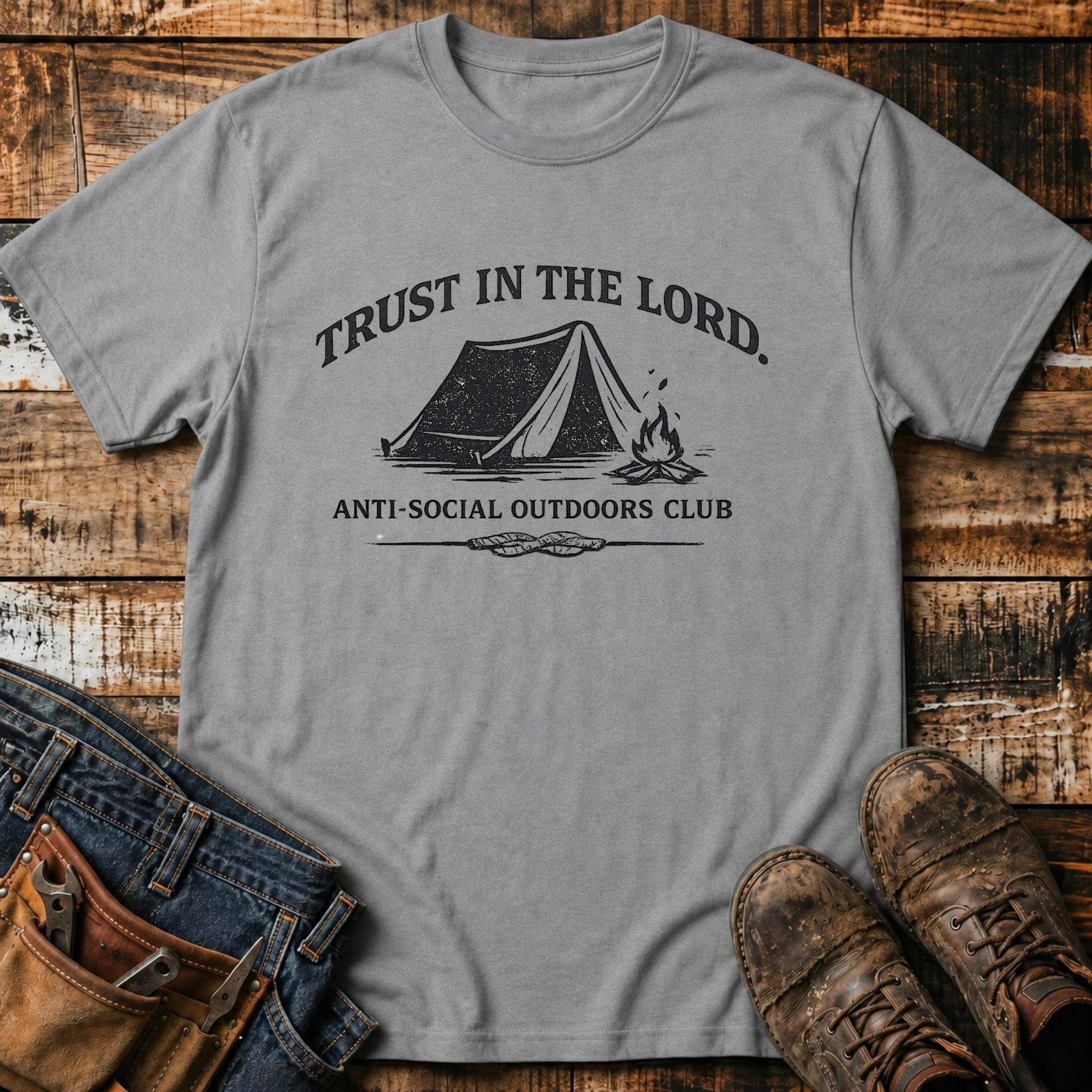 Trust In The Lord Camping T-Shirt