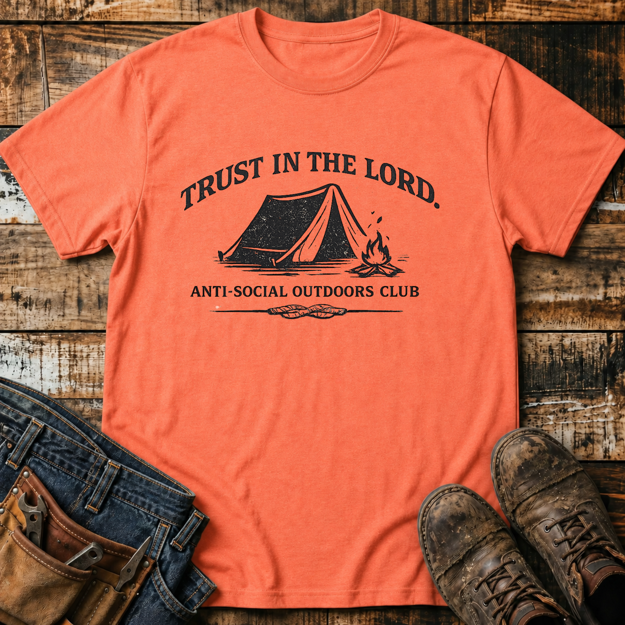 Trust In The Lord Camping T-Shirt