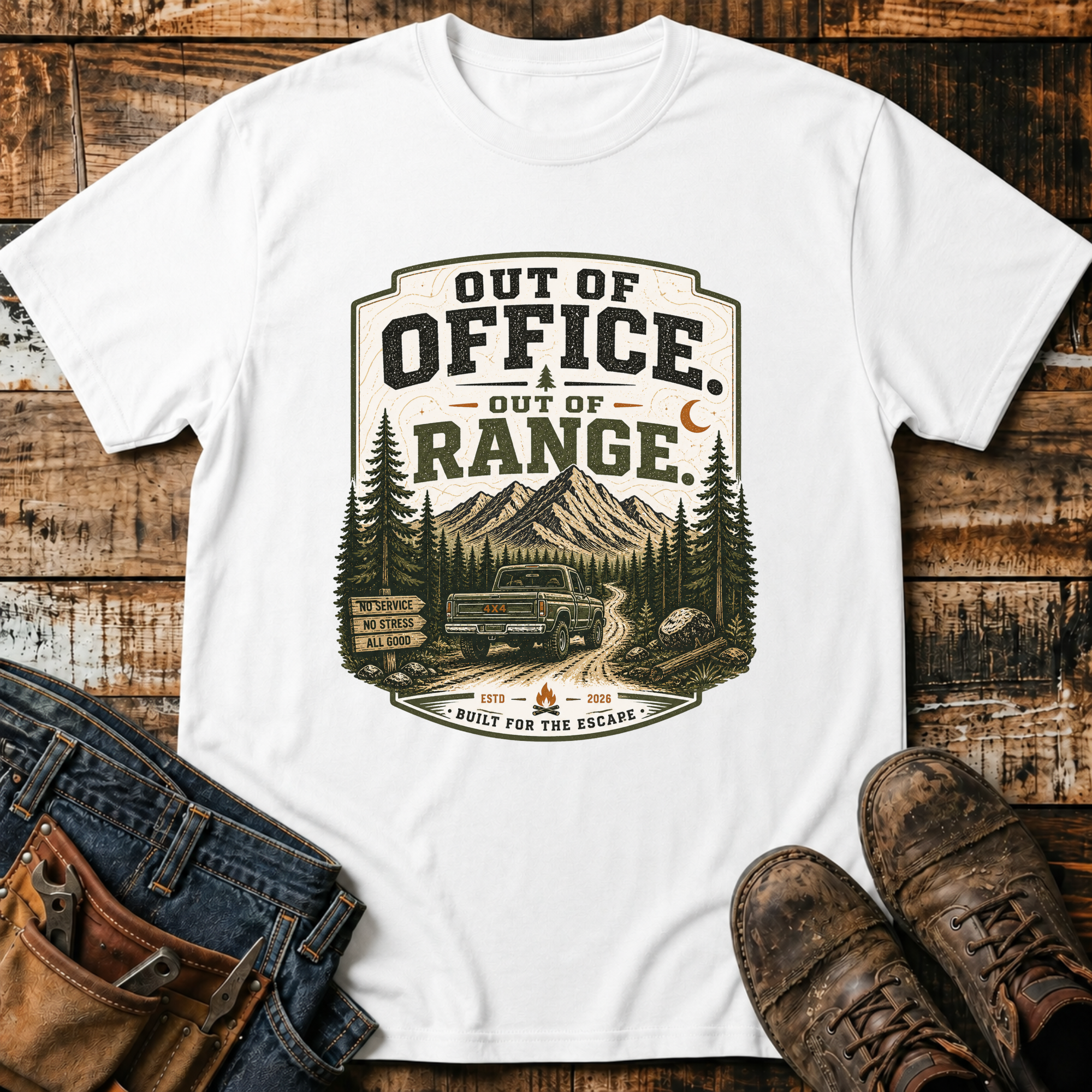 Out of Office Out of Range T-Shirt