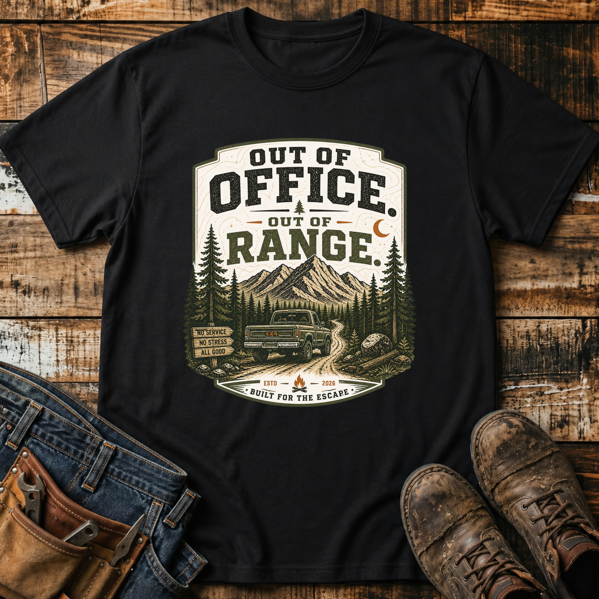 Out of Office Out of Range T-Shirt