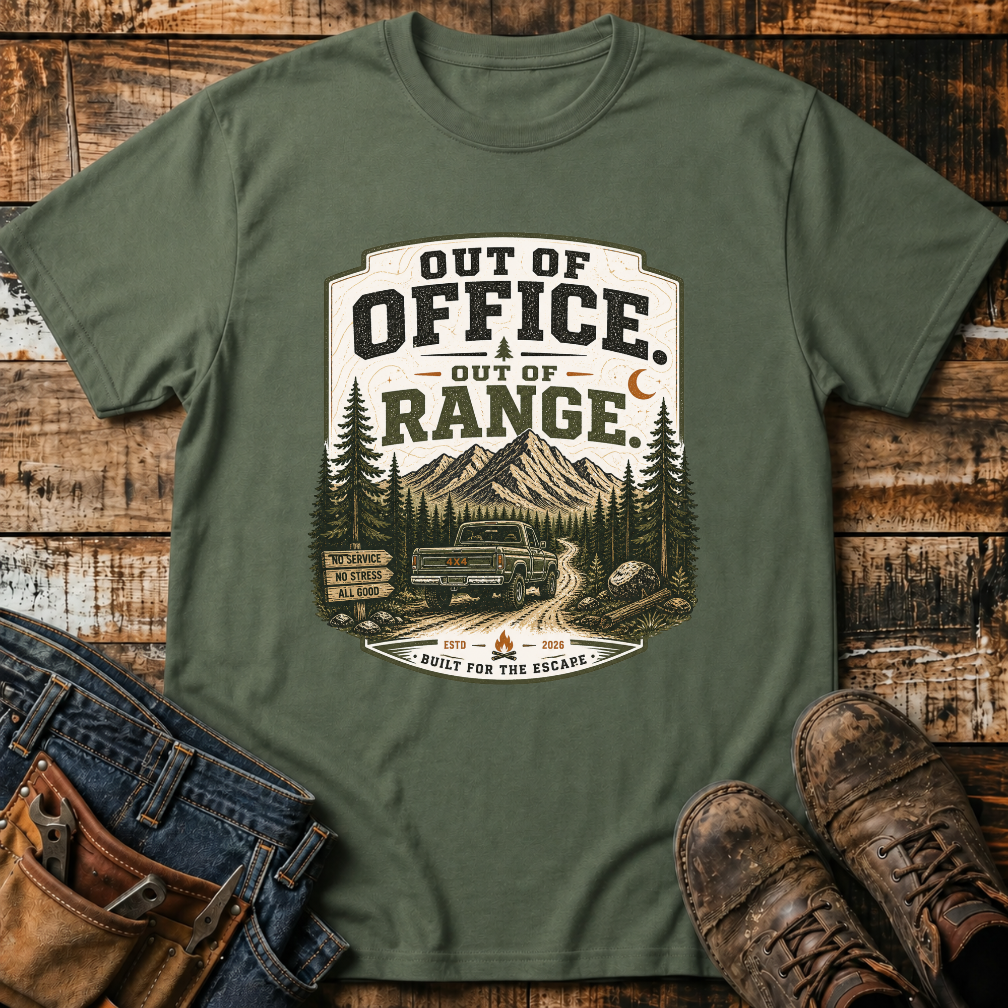Out of Office Out of Range T-Shirt