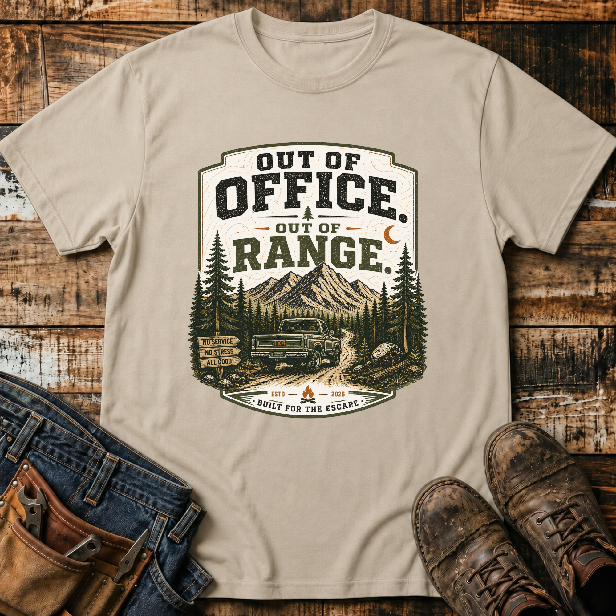 Out of Office Out of Range T-Shirt