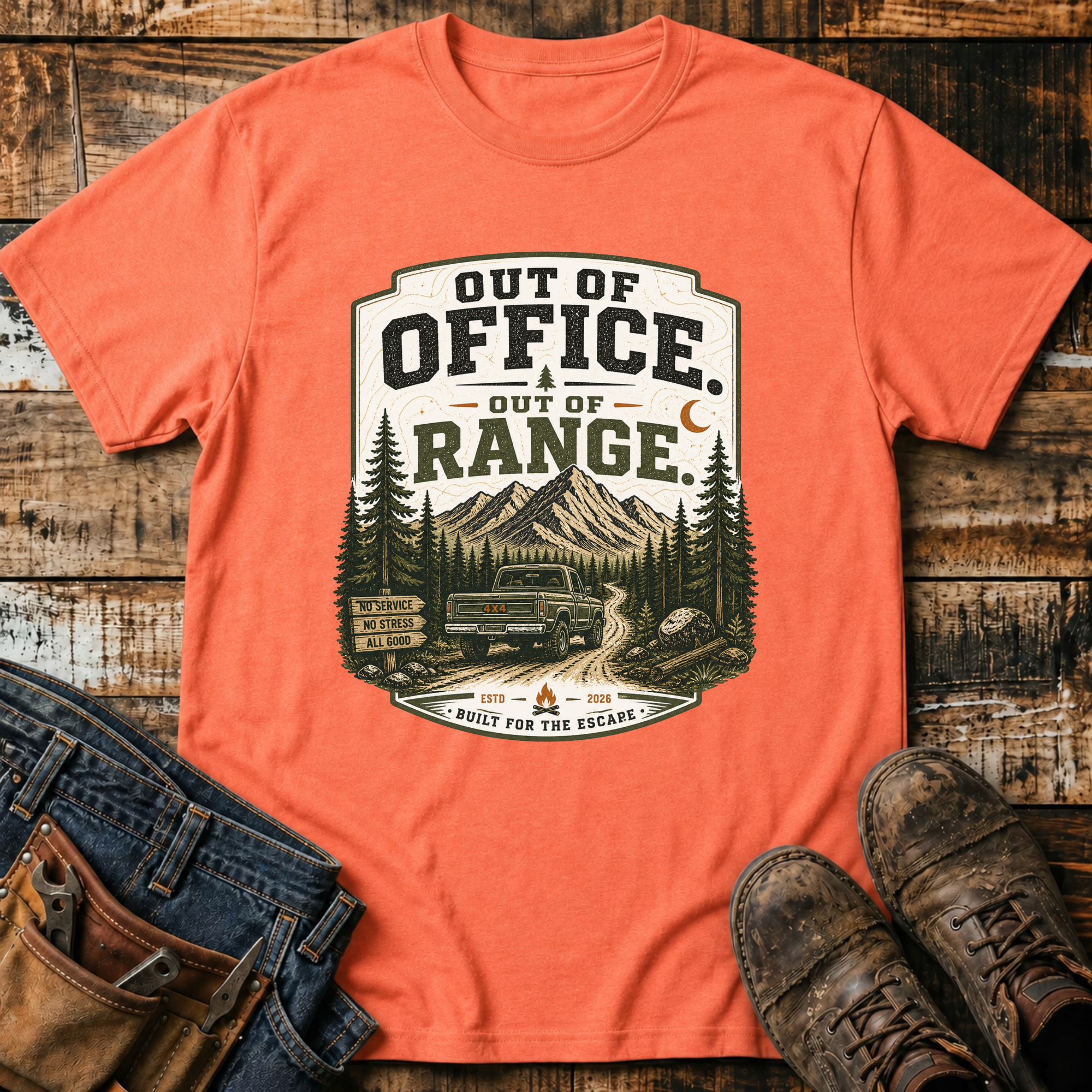 Out of Office Out of Range T-Shirt