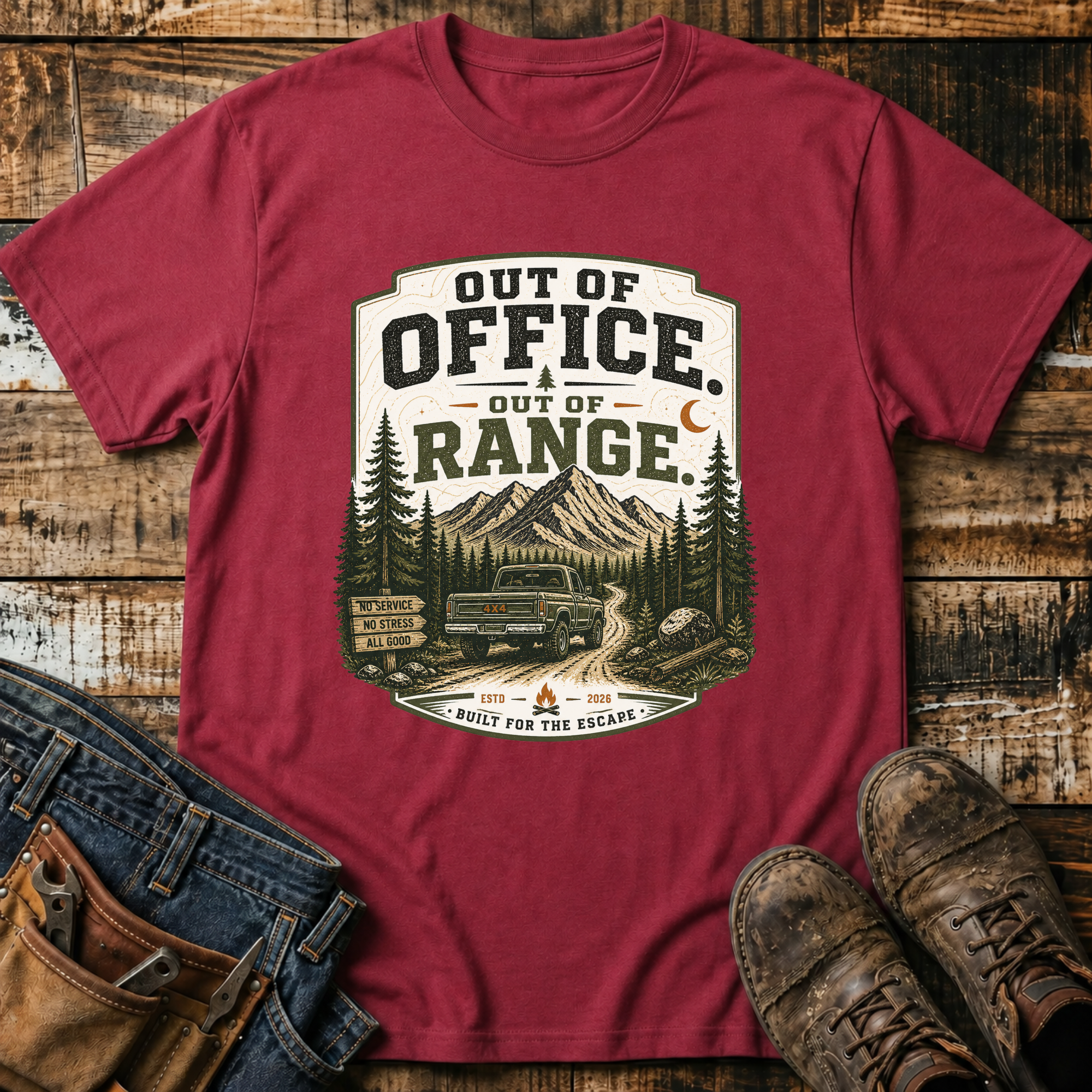 Out of Office Out of Range T-Shirt