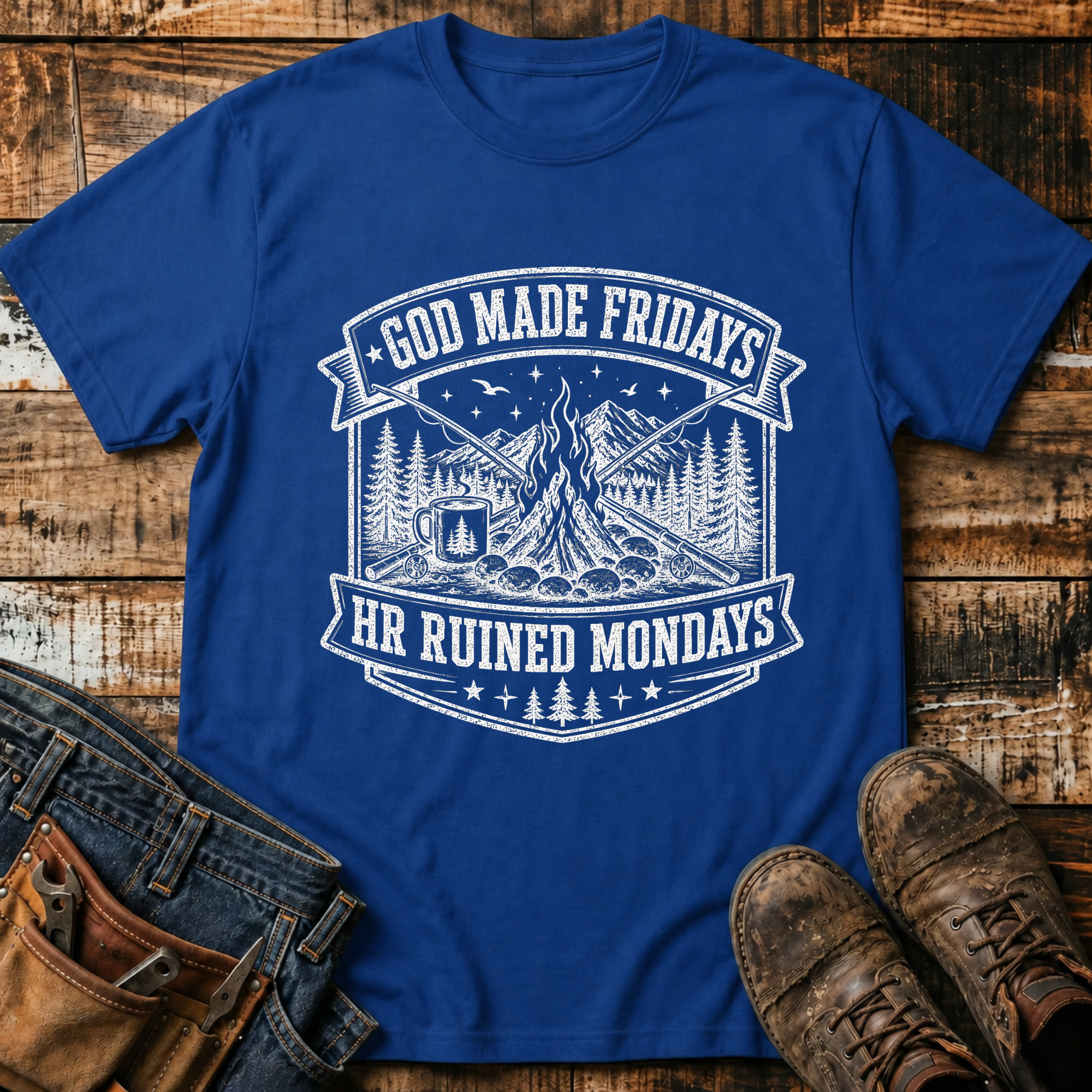 God Made Fridays, HR Ruined Mondays T-Shirt