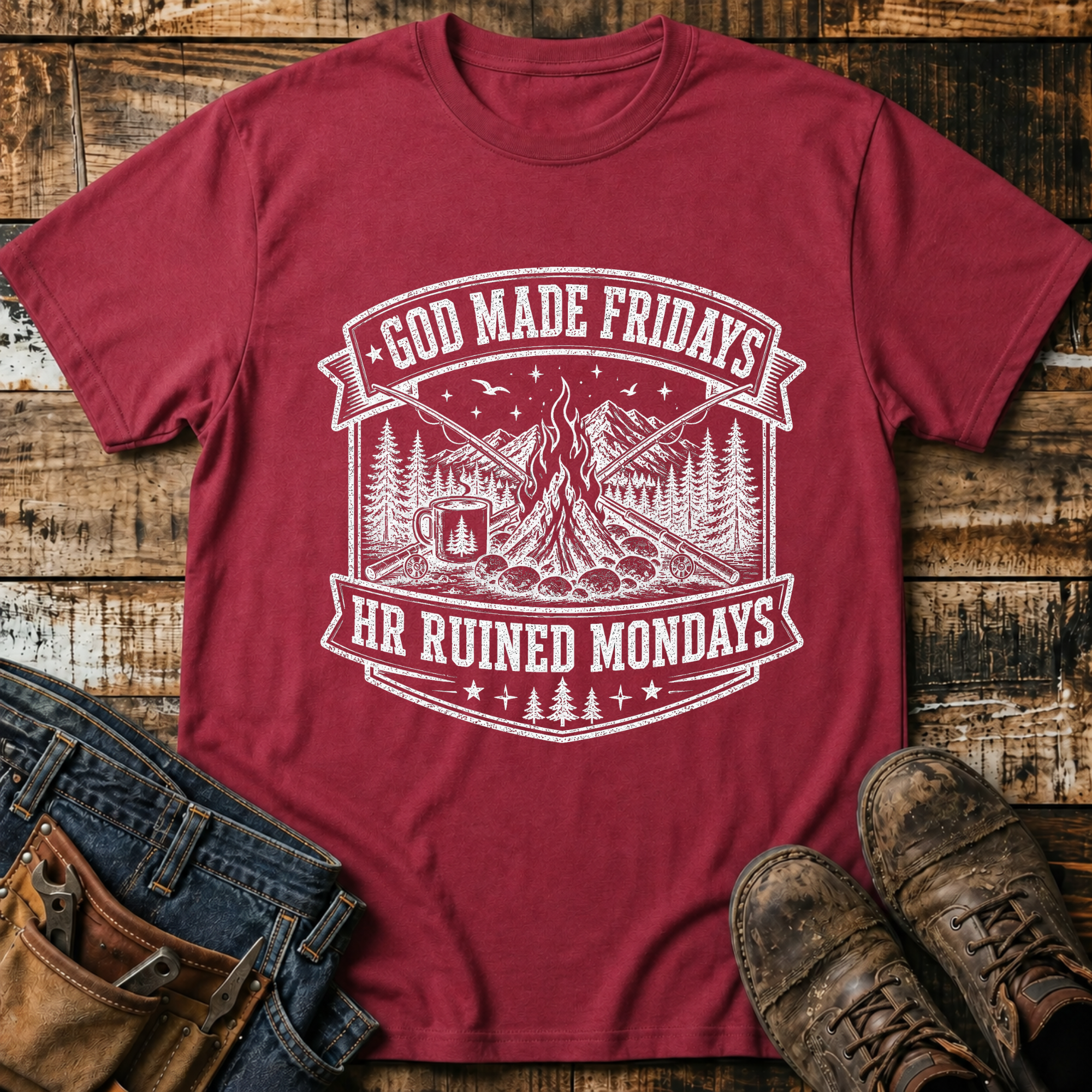 God Made Fridays, HR Ruined Mondays T-Shirt