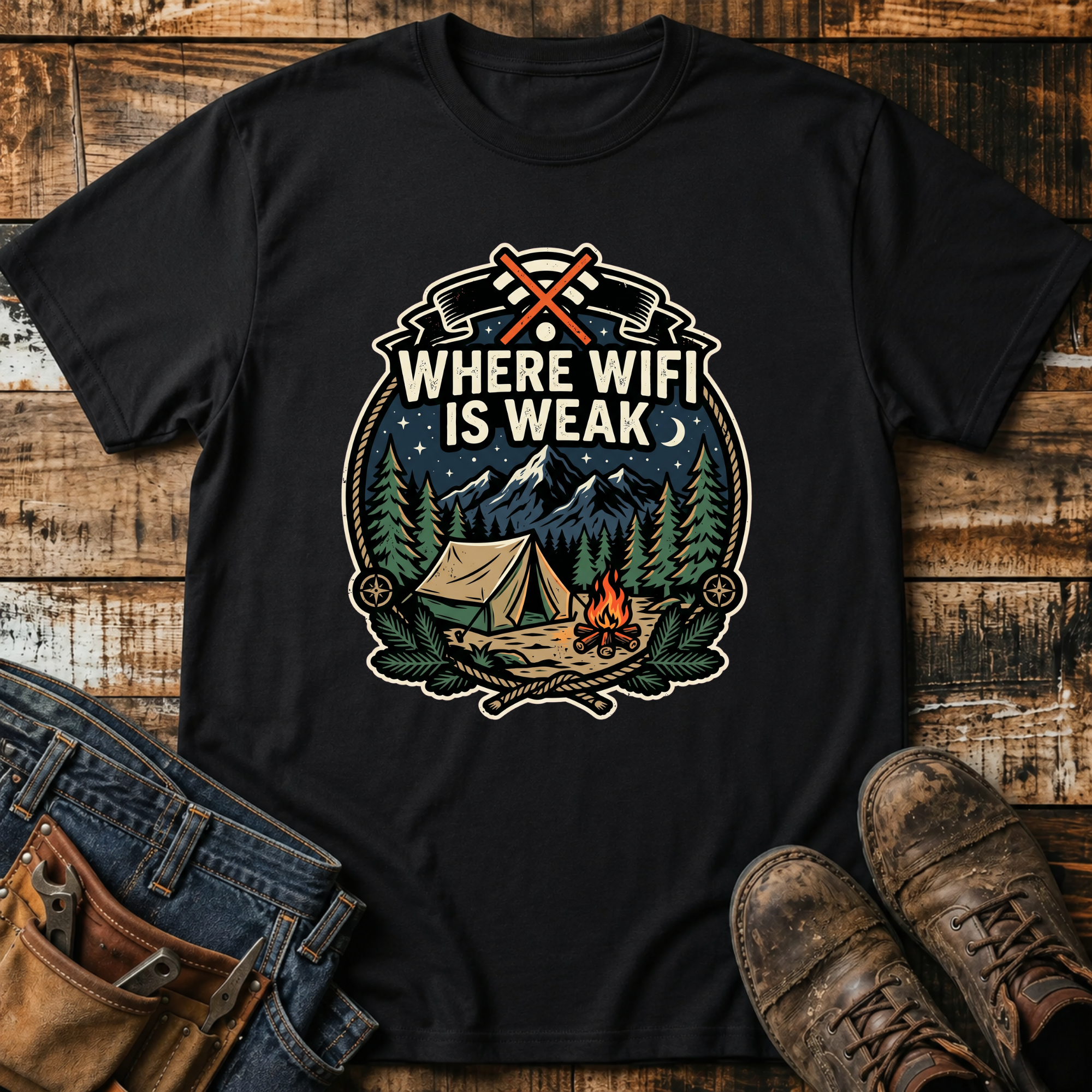 Where WiFi Is Weak T-Shirt