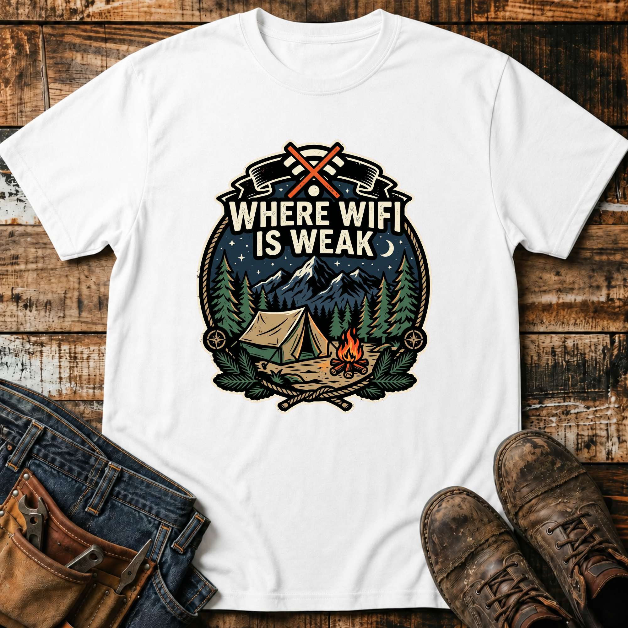Where WiFi Is Weak T-Shirt