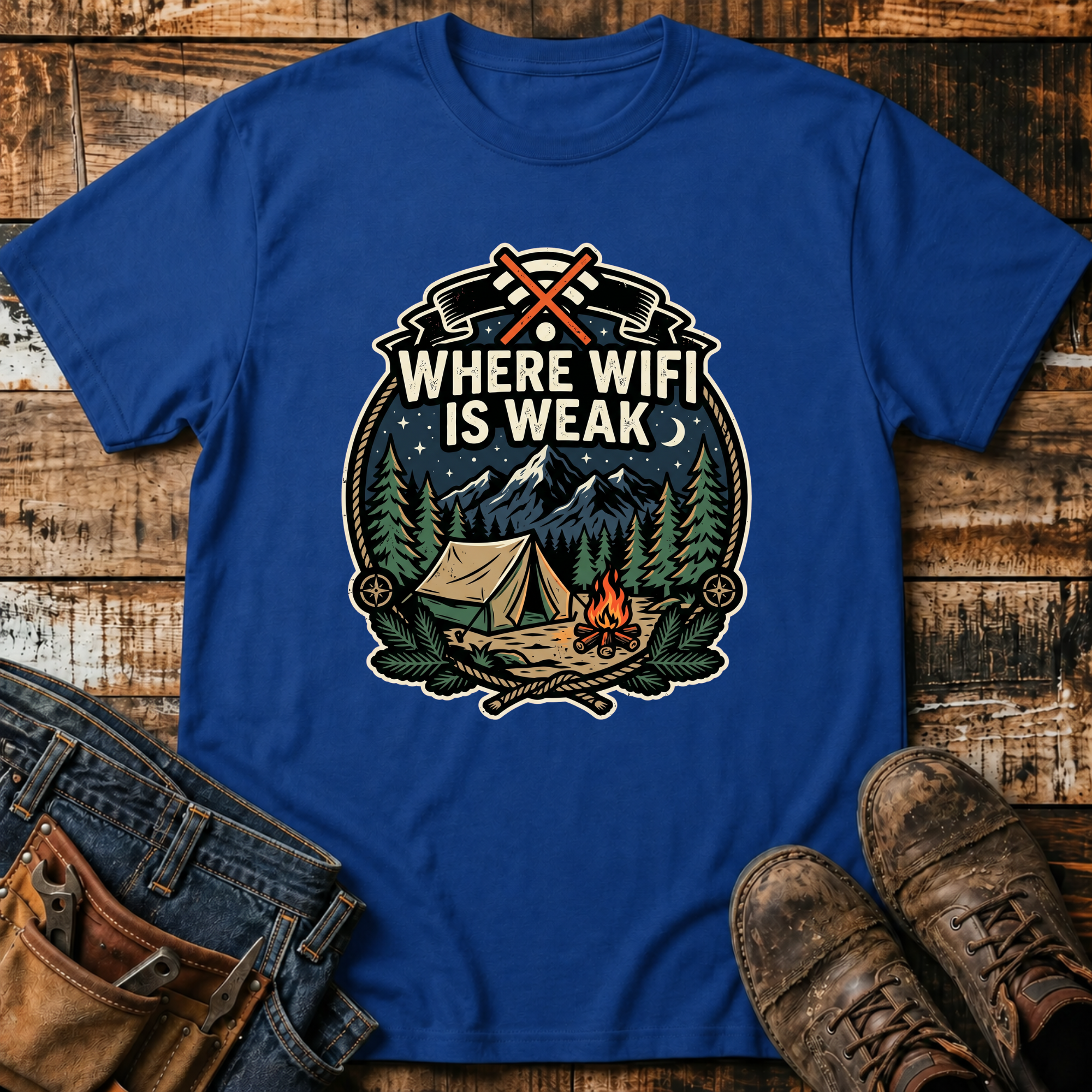 Where WiFi Is Weak T-Shirt