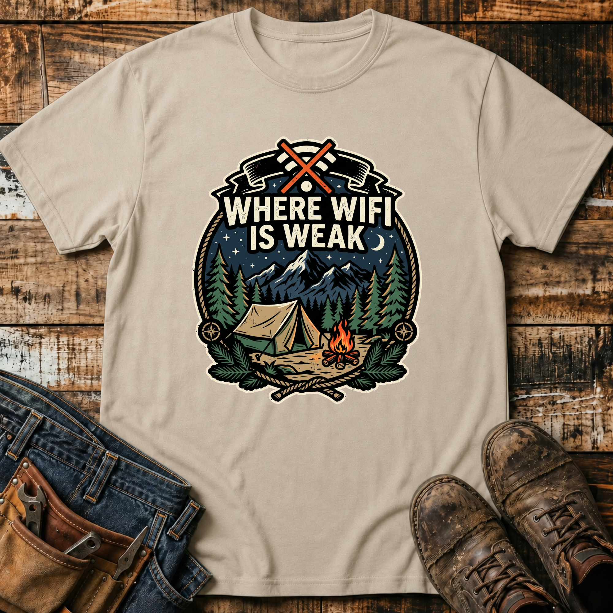 Where WiFi Is Weak T-Shirt