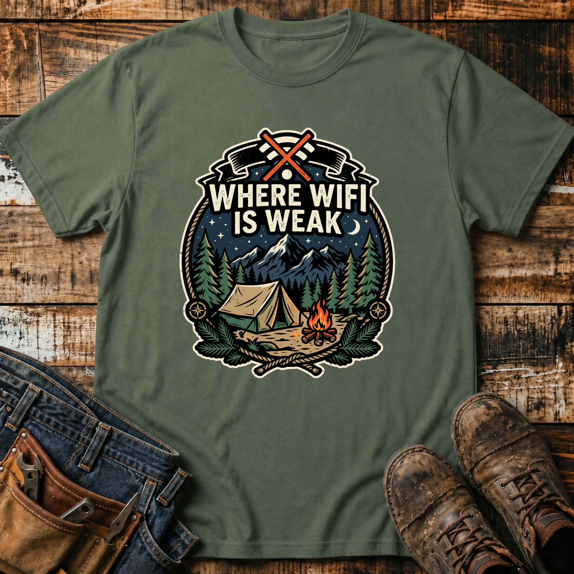 Where WiFi Is Weak T-Shirt