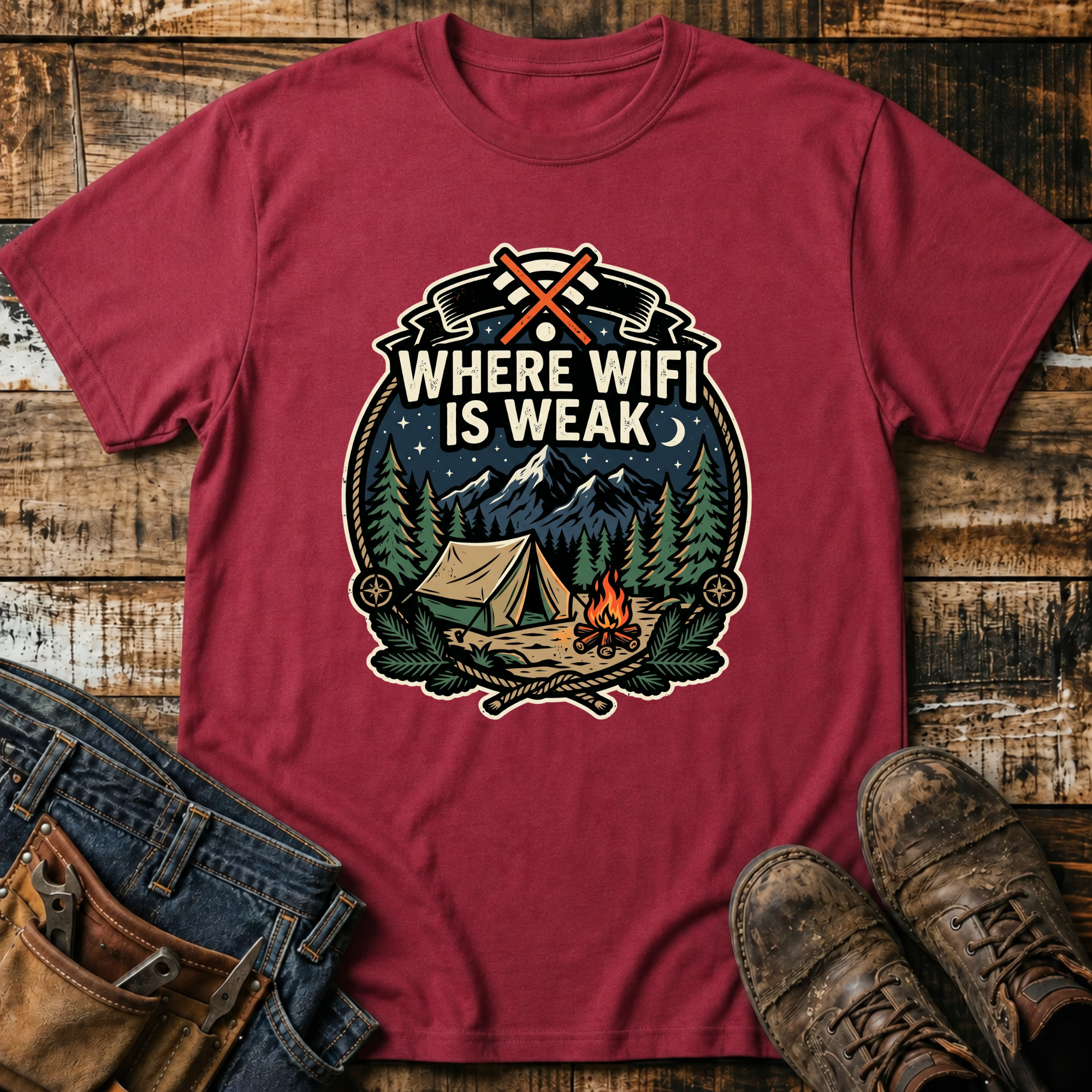 Where WiFi Is Weak T-Shirt