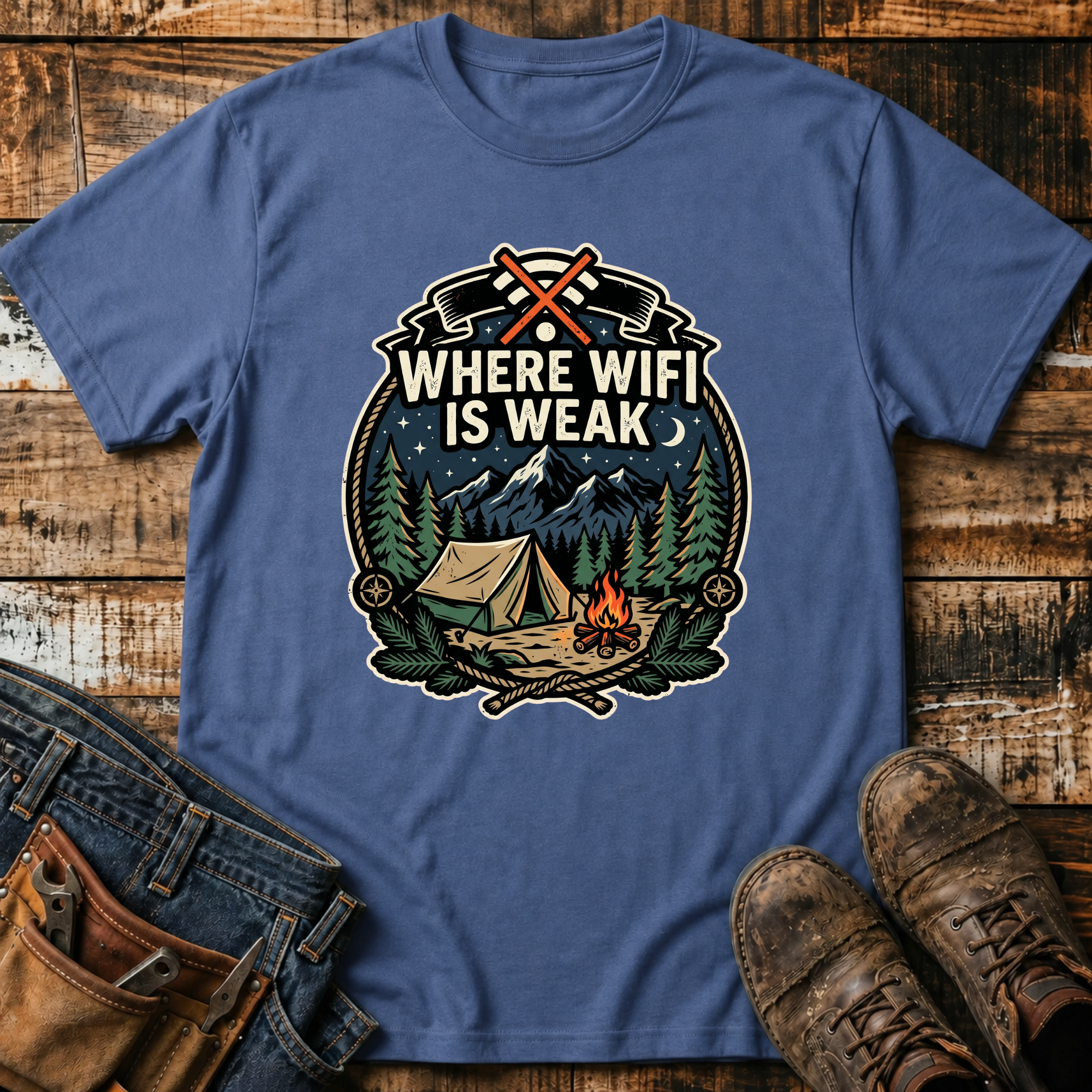 Where WiFi Is Weak T-Shirt