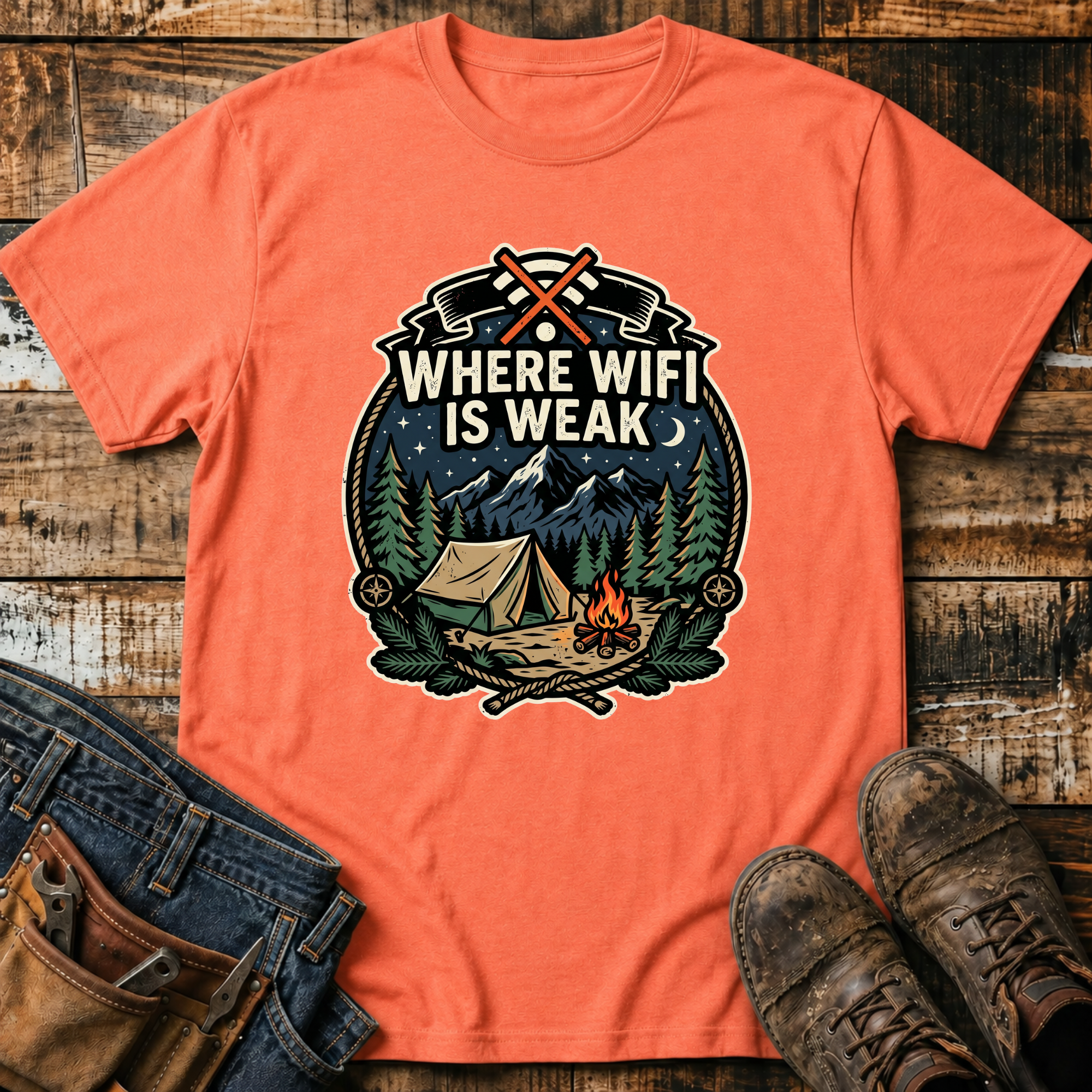 Where WiFi Is Weak T-Shirt