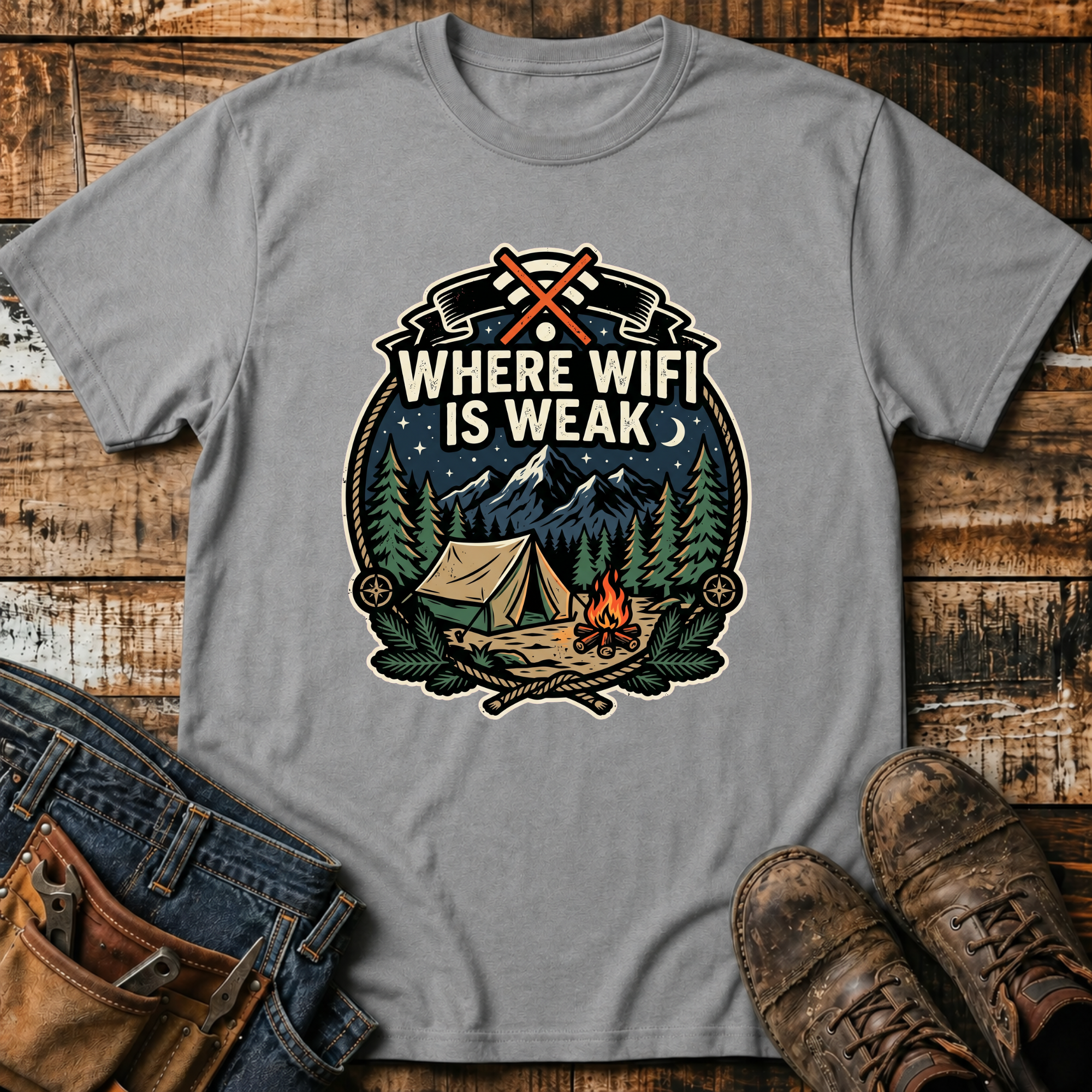 Where WiFi Is Weak T-Shirt