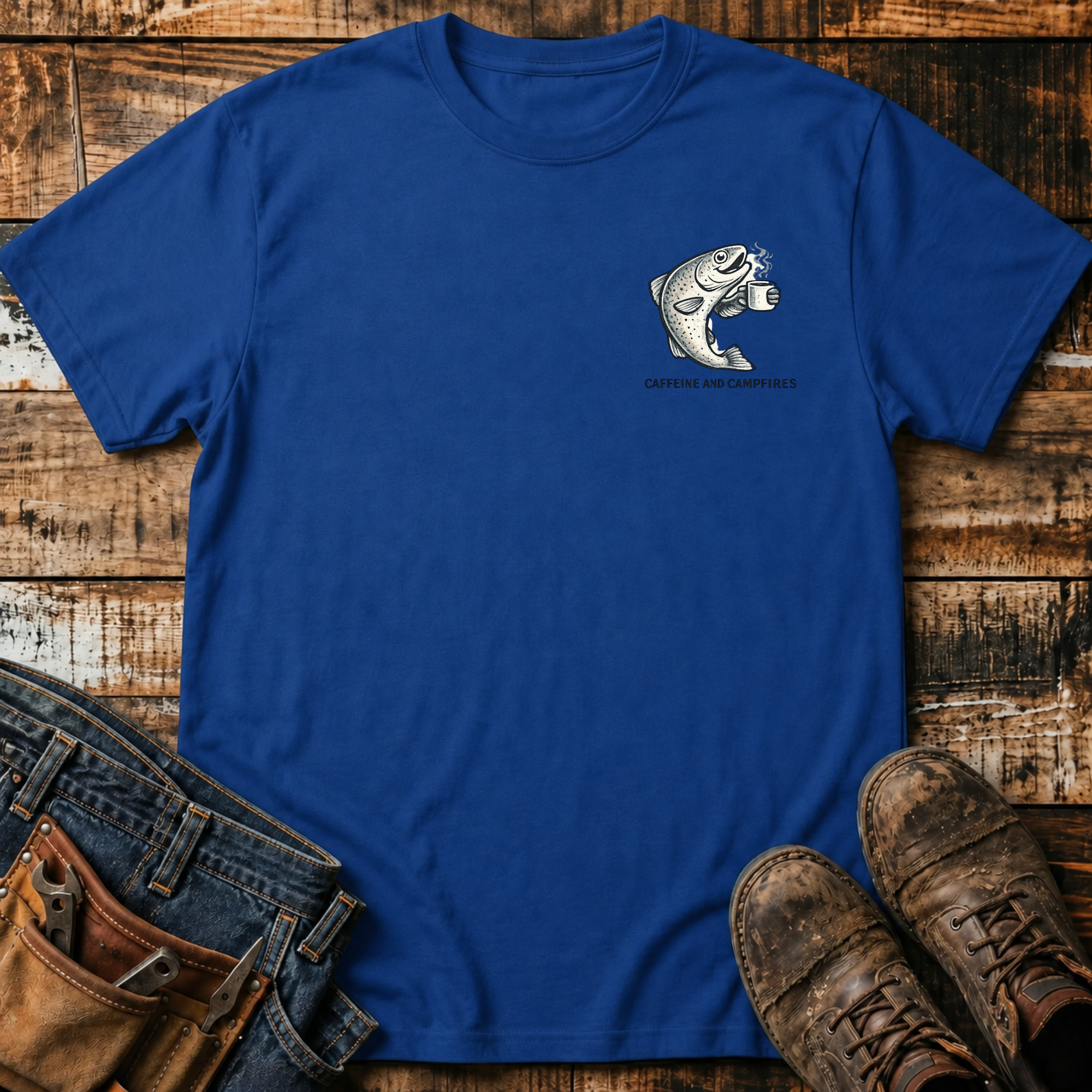 Caffeine & Campfires T-Shirt