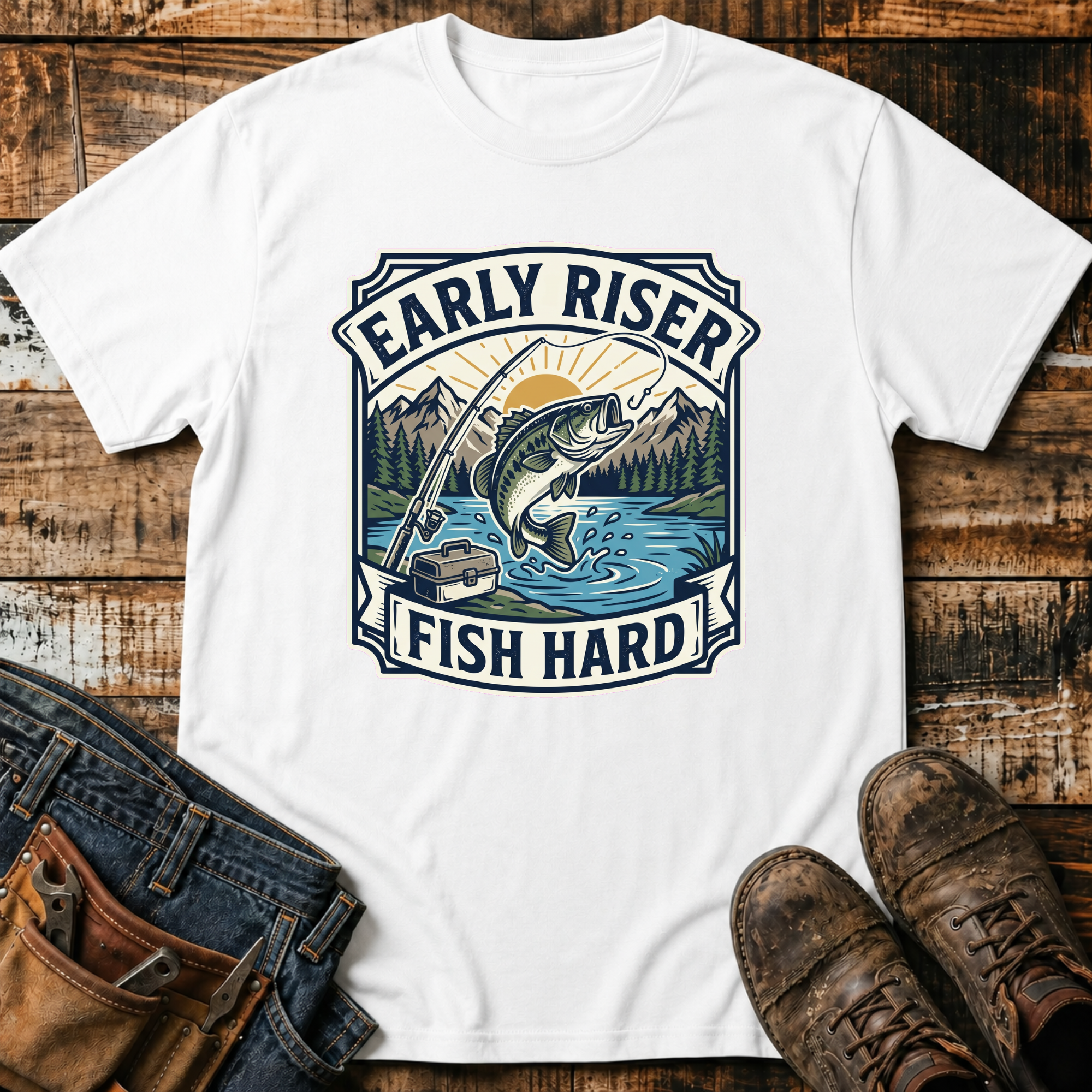 Early Riser Fish Hard T-Shirt