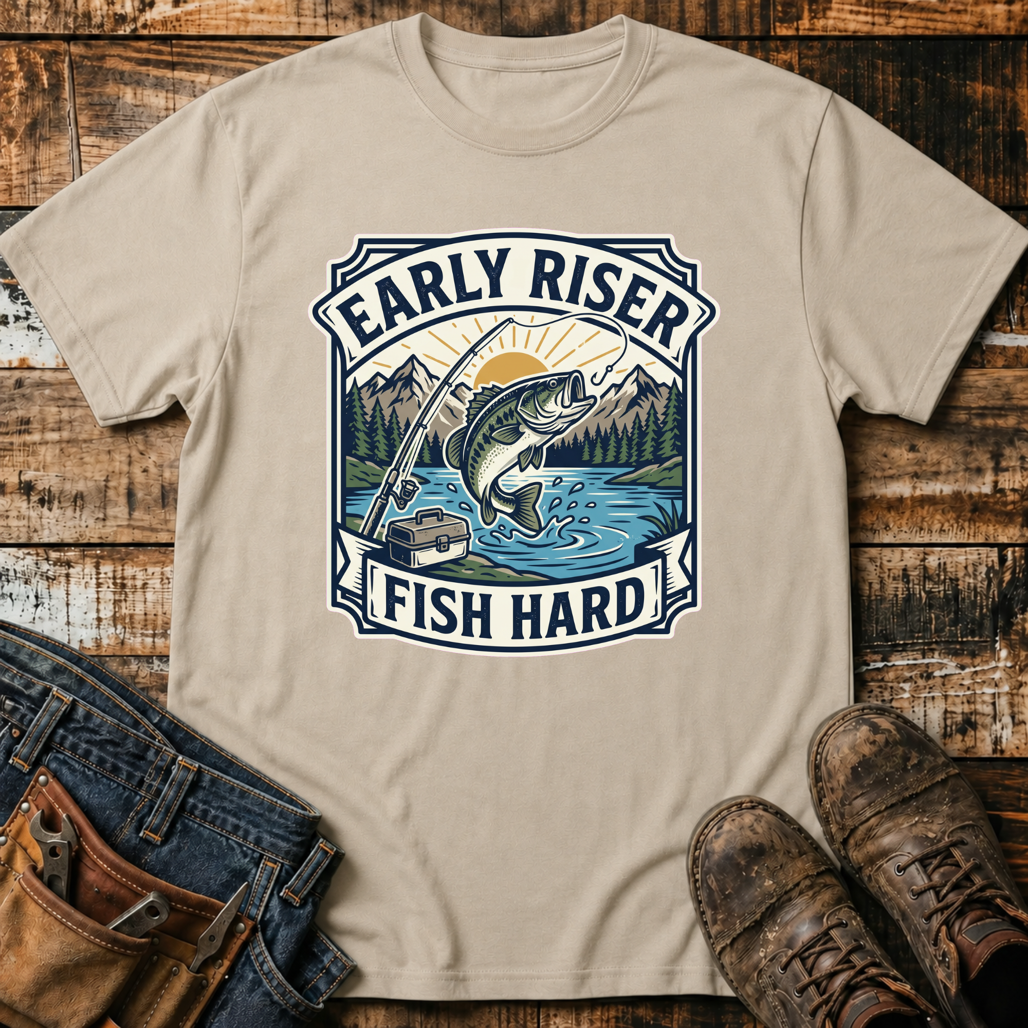 Early Riser Fish Hard T-Shirt