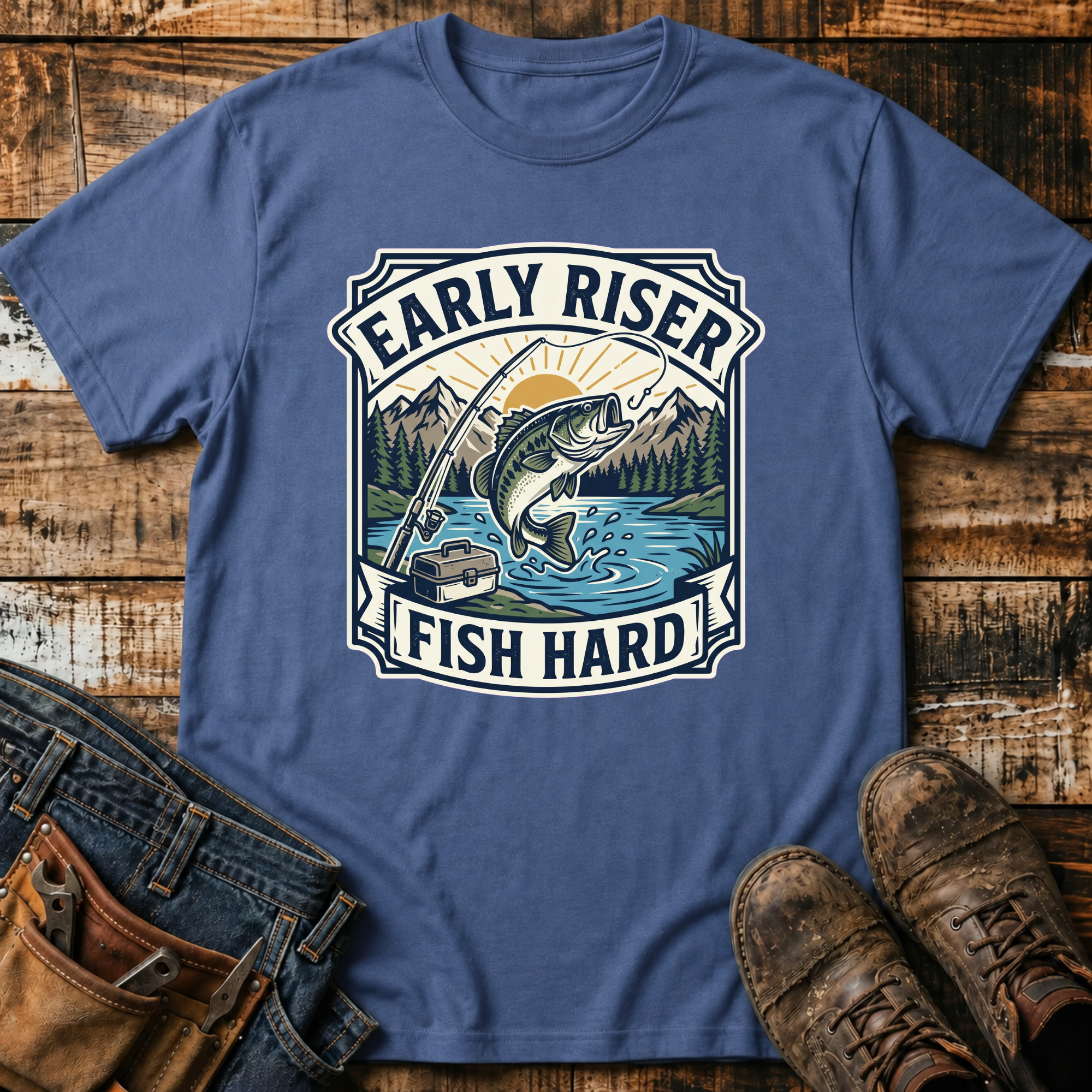 Early Riser Fish Hard T-Shirt