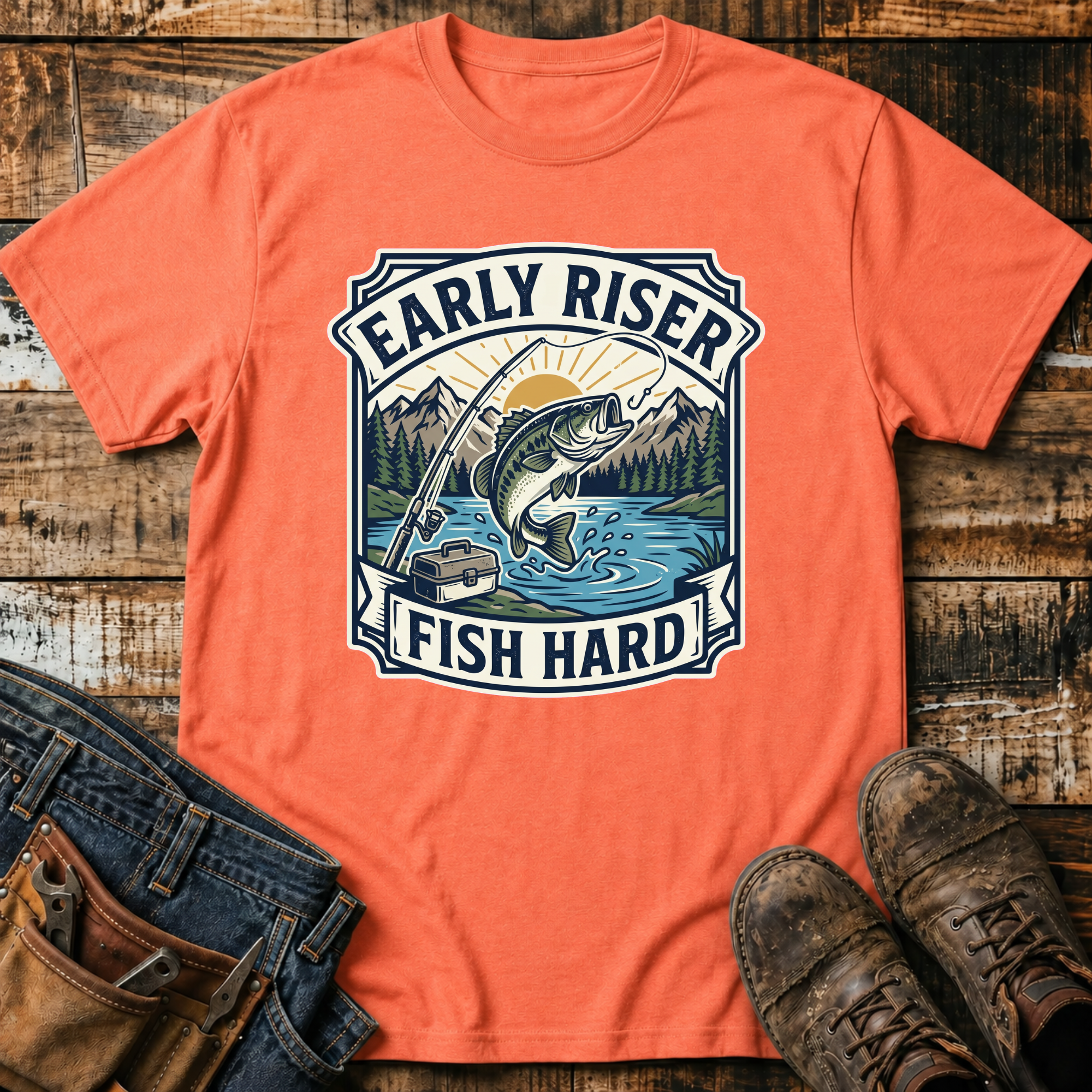 Early Riser Fish Hard T-Shirt