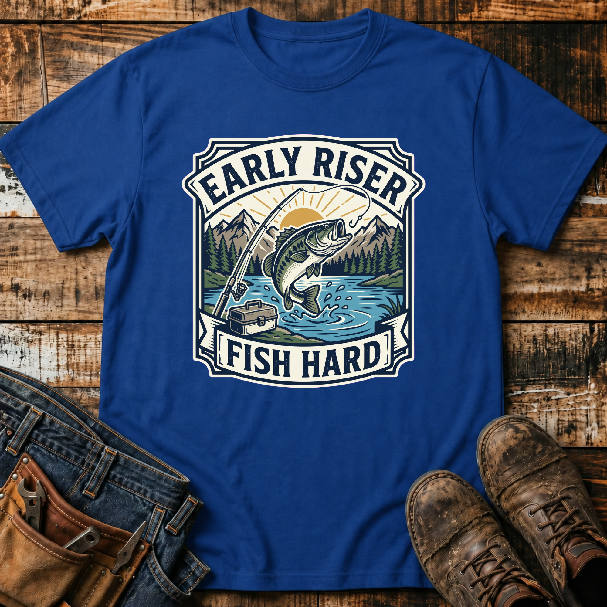 Early Riser Fish Hard T-Shirt