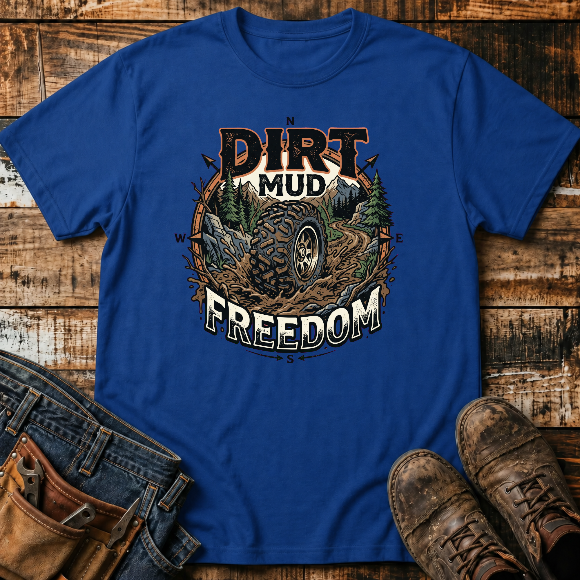 Dirt Mud Freedom Off-Road T-Shirt