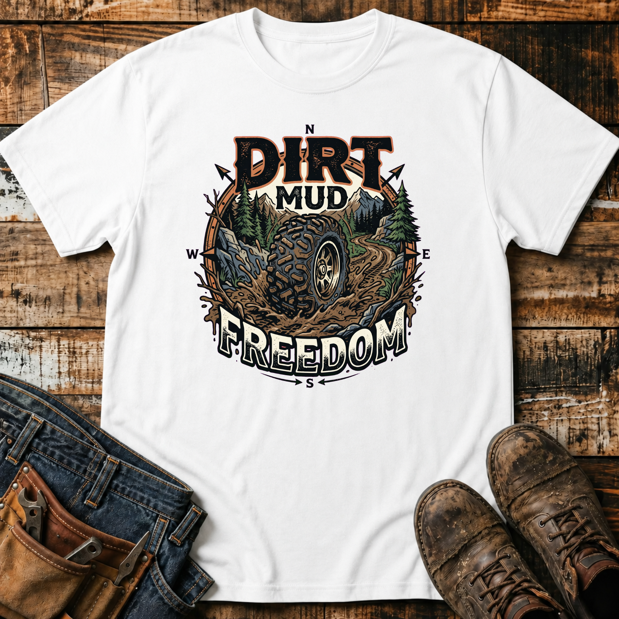 Dirt Mud Freedom Off-Road T-Shirt